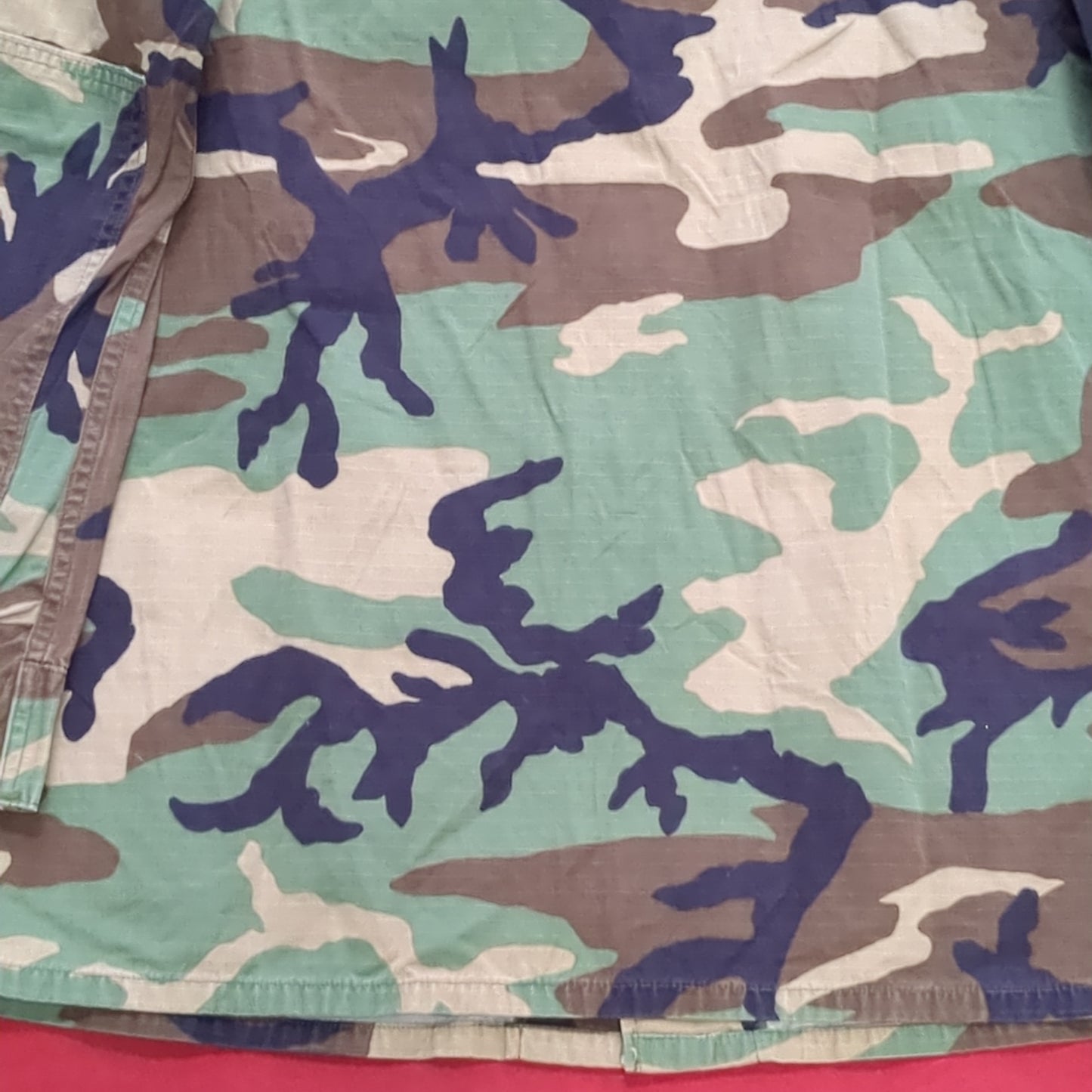 US Army Medium Regular BDU Woodland Top Jacket Good Condition (a10 DC4-N)