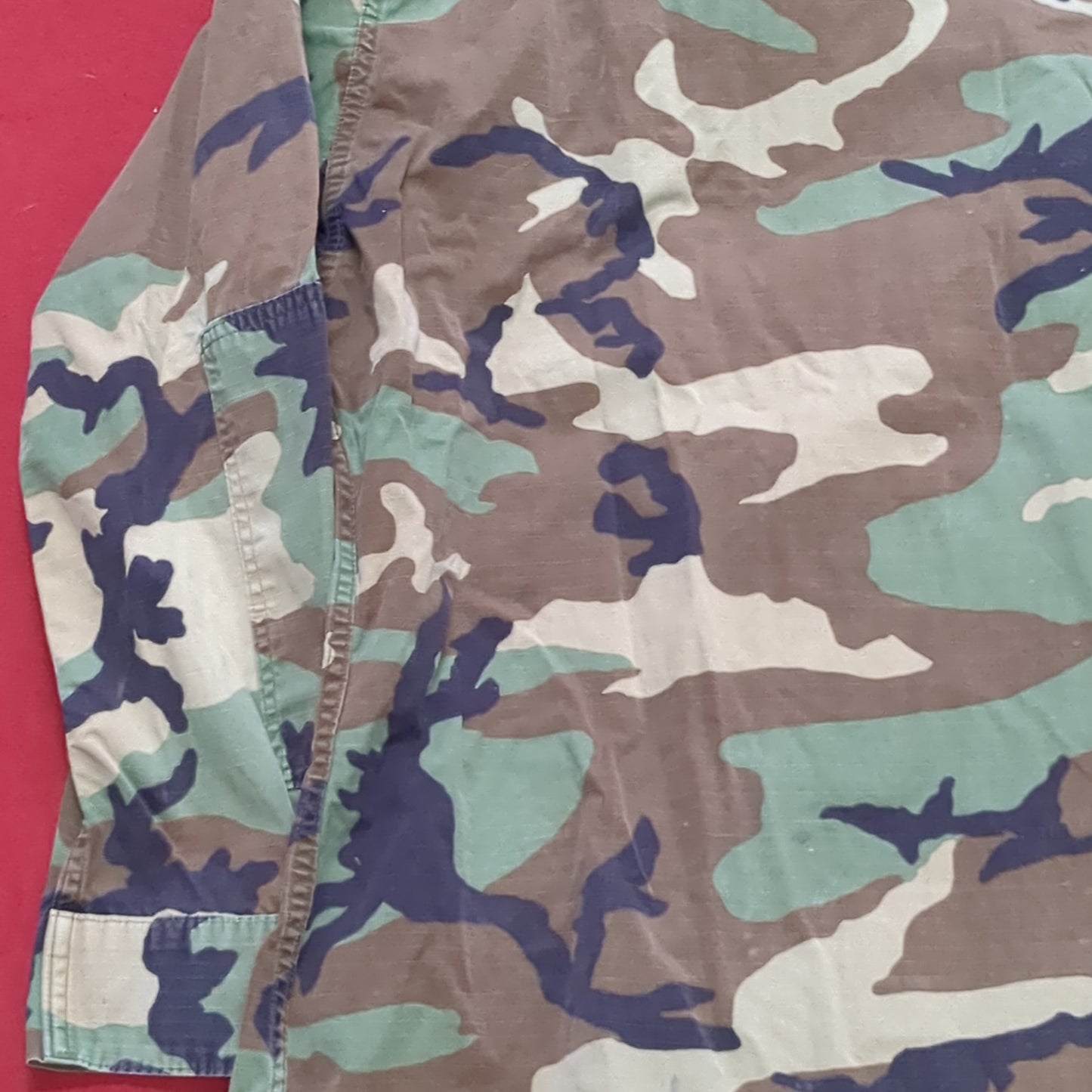 US Army Medium Regular BDU Woodland Top Jacket Good Condition (a10 DC4-s)