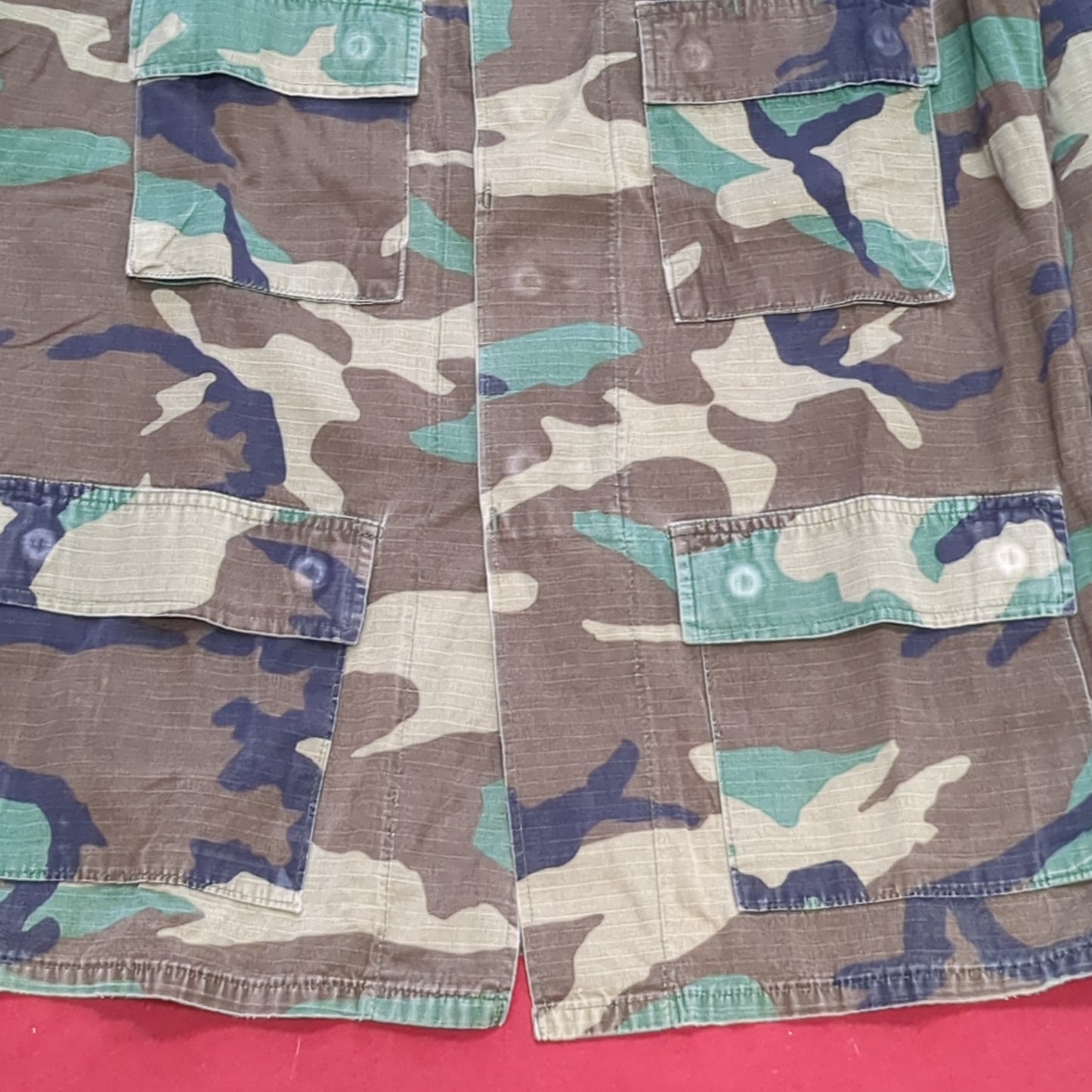 US Army Medium Regular BDU Woodland Top Jacket Used (a10 DC4-u)