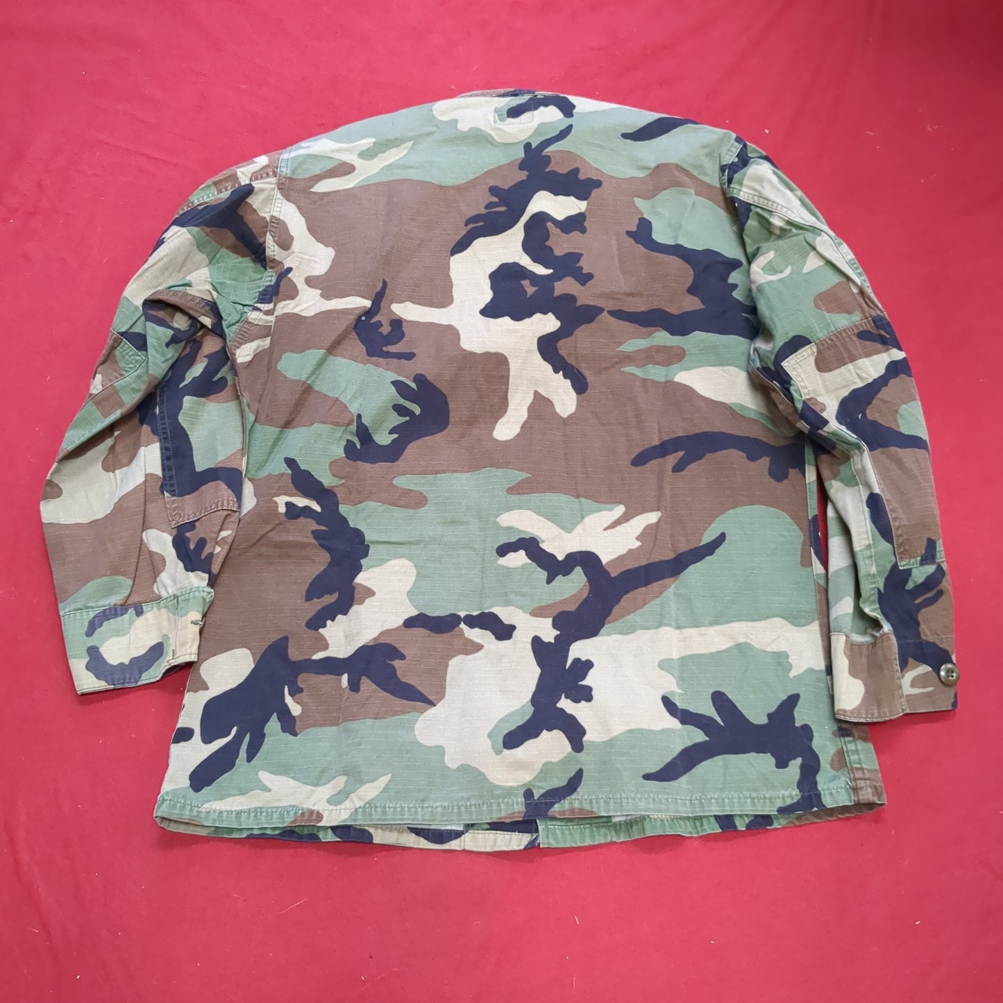 US Army Medium Regular BDU Woodland Top Jacket Good Condition (a10 DC4-g)