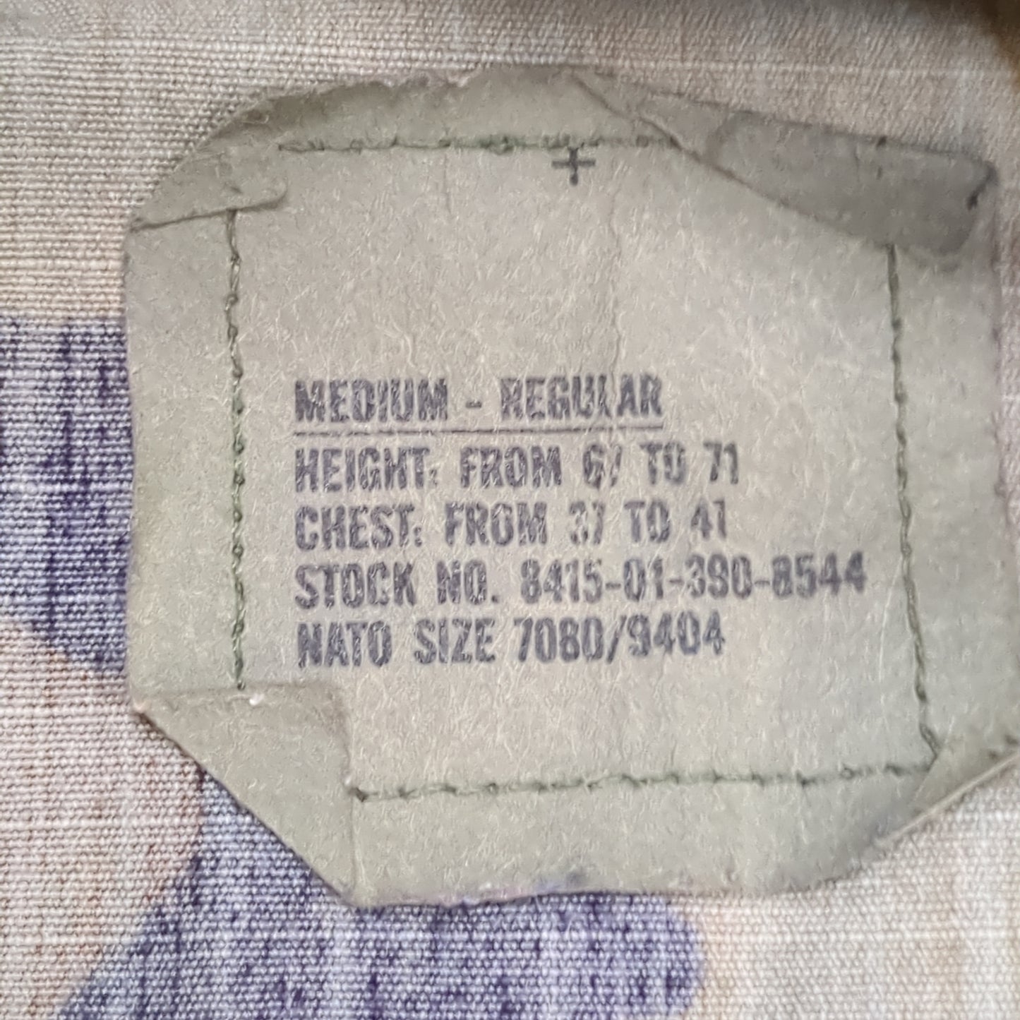 US Army Medium Regular BDU Woodland Top Jacket Good Condition (a10 DC4-Q)