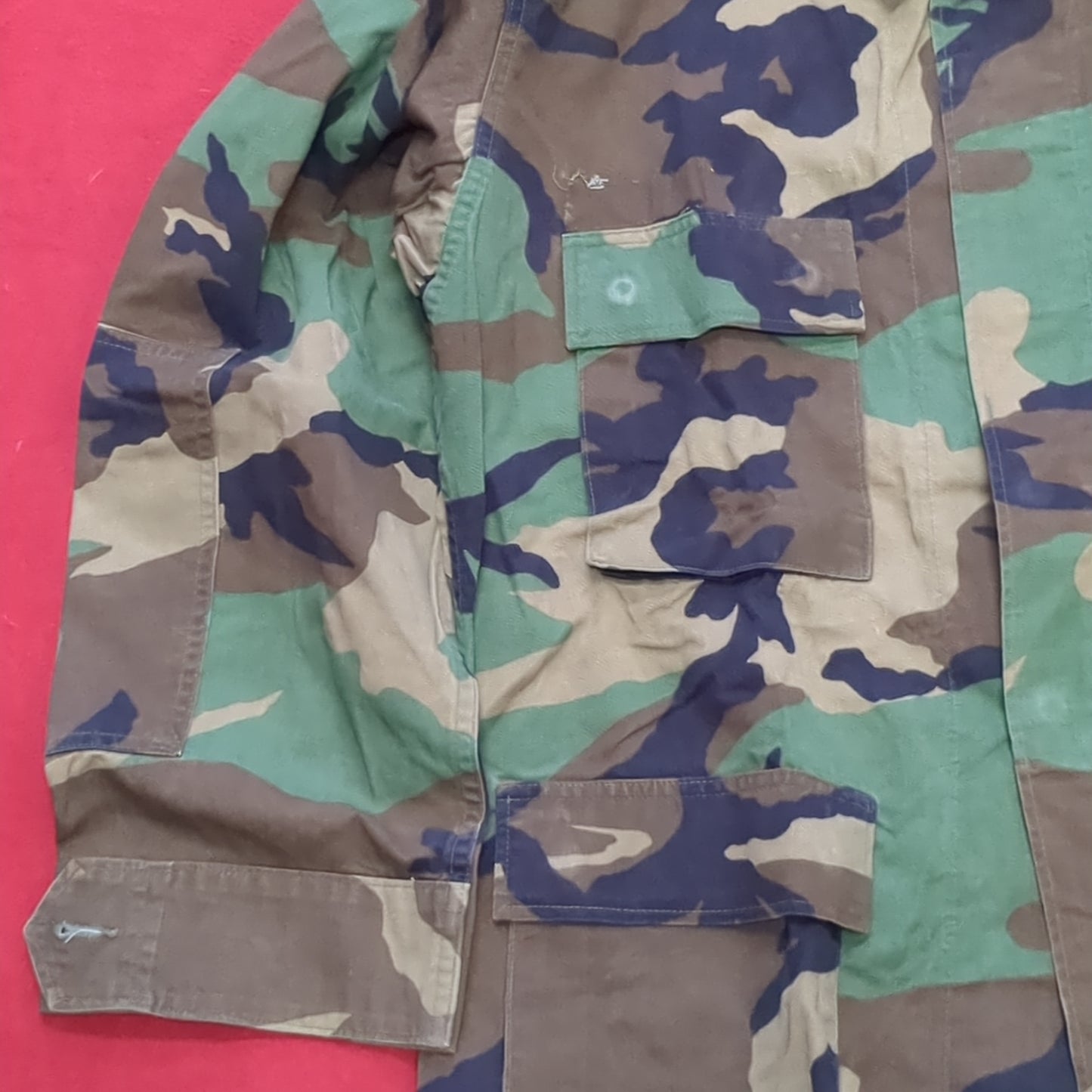 US Army Medium Regular BDU Woodland Top Jacket Used (a10 DC4-i)