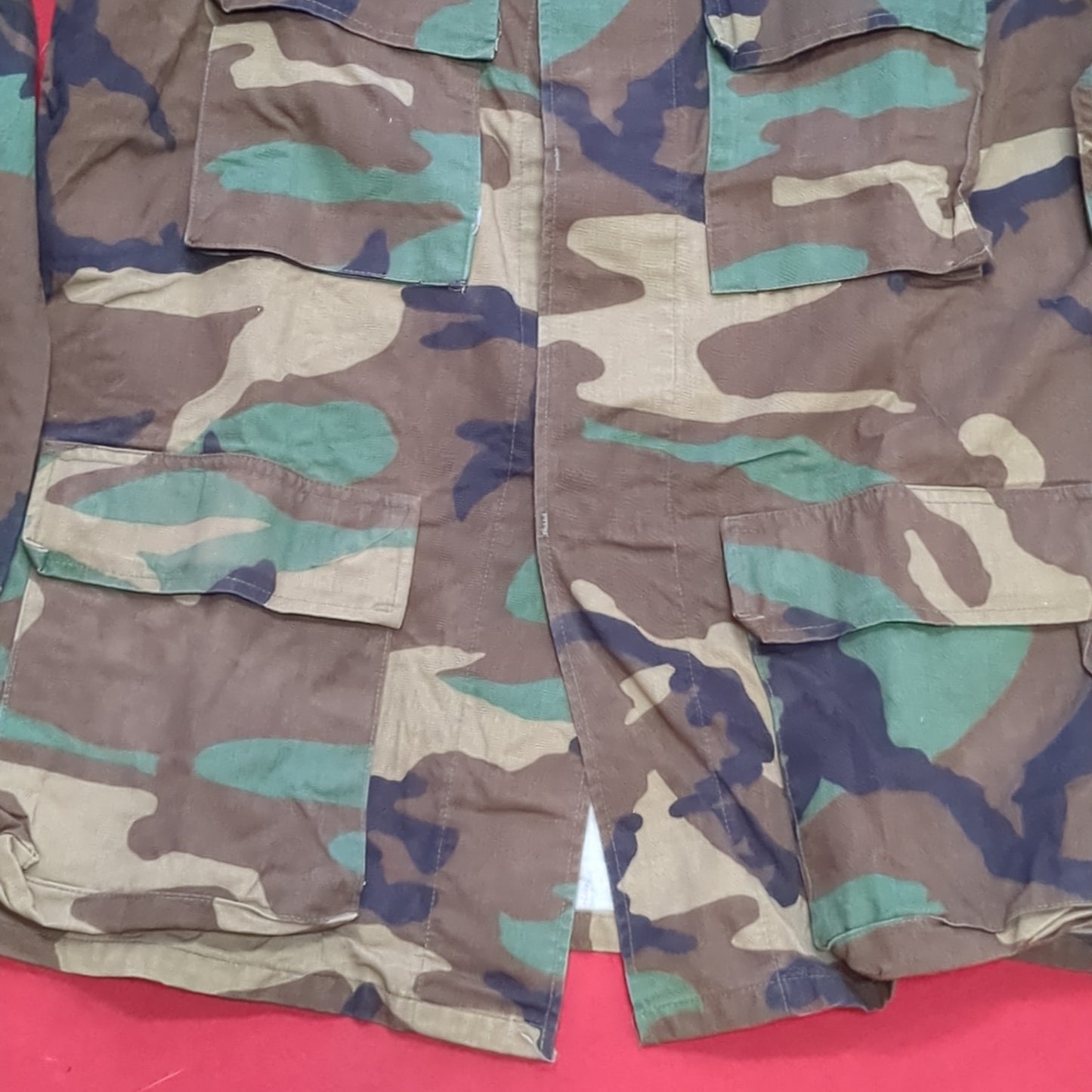 US Army Medium Regular BDU Woodland Top Jacket Excellent Condition (a10 DC4-x)