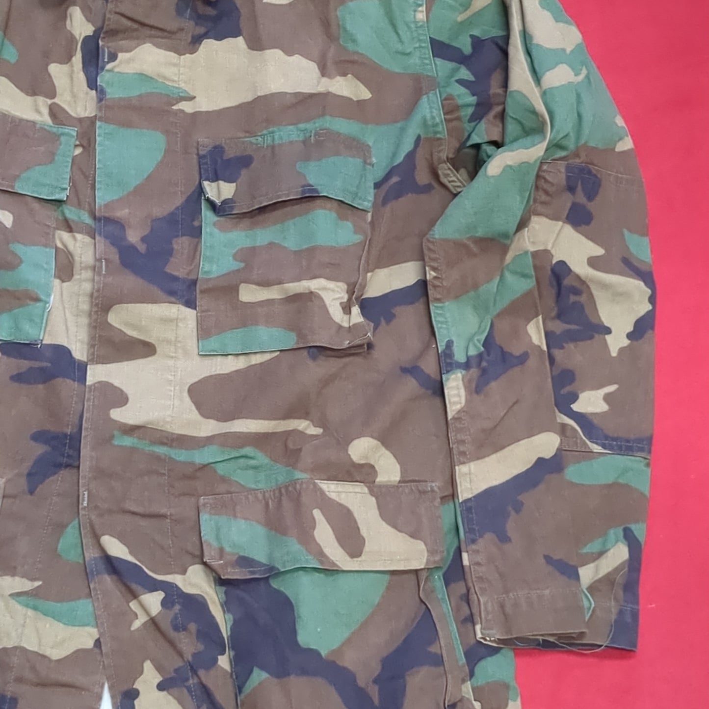 US Army Medium Regular BDU Woodland Top Jacket Excellent Condition (a10 DC4-x)