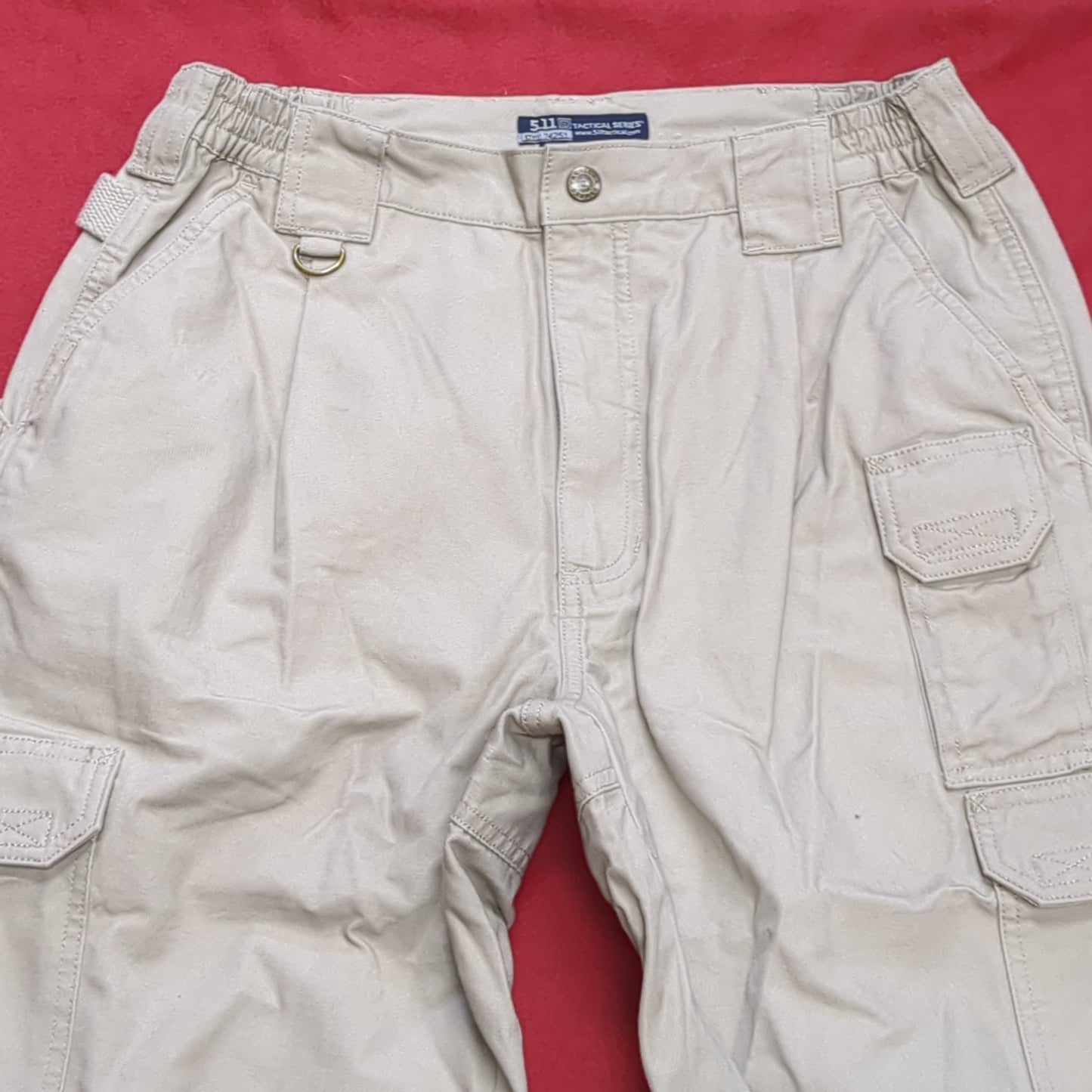 5.11 TACTICAL Men's 32 W/34 L Style-74251 Khaki Pants Tactical Series Excellent Condition (A13 db7-4)