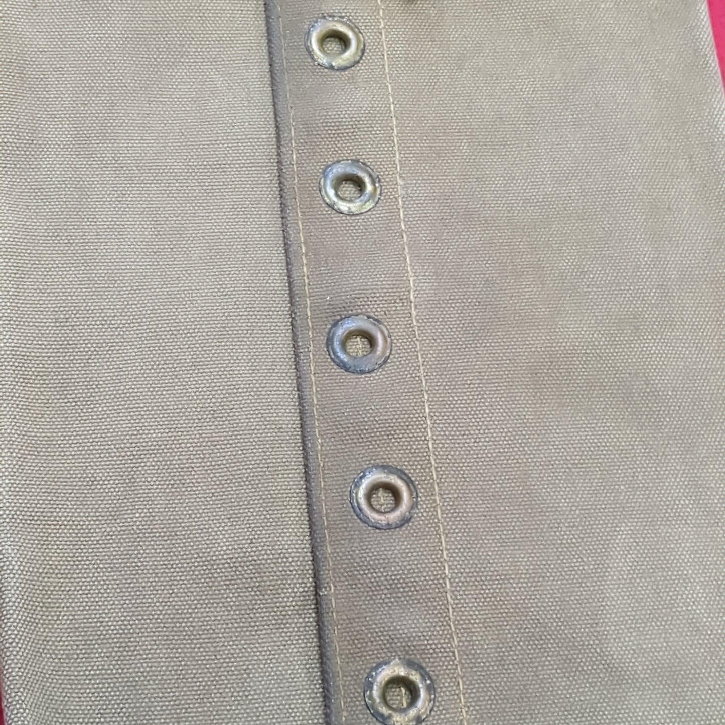USED WWII Fungus Proofed Type 1 Accessory R.I.A 1945 with Brass Grommets and Cotton Straps (A13- db7-C105)