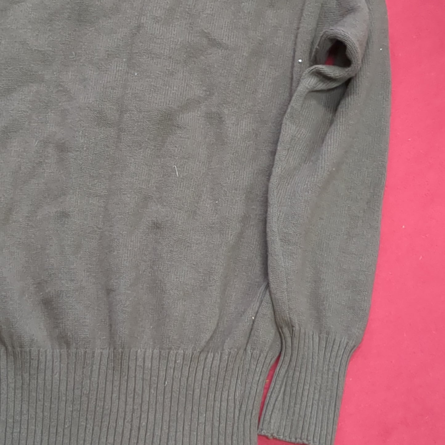 US Army Medium Mitts Mitts 5 Button Brown Sweater Vintage (a15 db12-q)