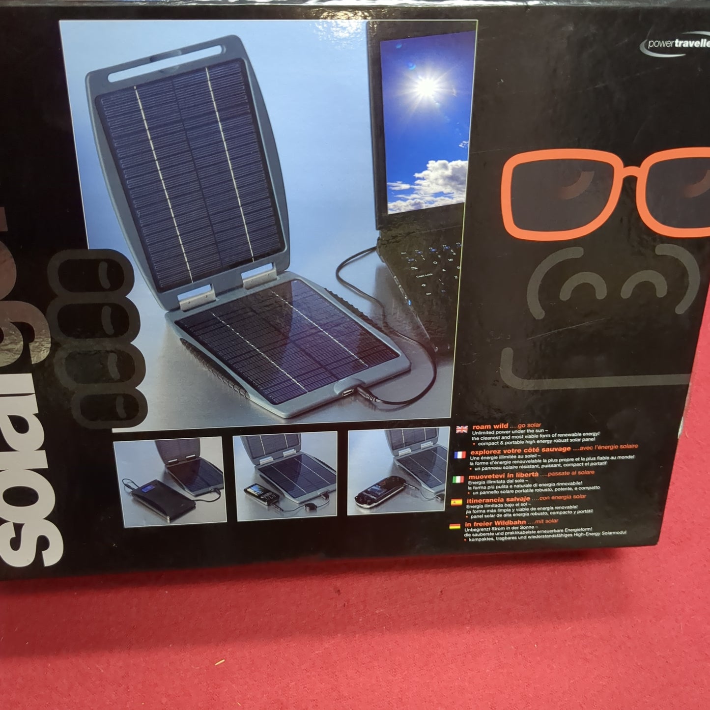 NOS Power Traveller Solar Gorilla with Case and Attachments (A16 BAR ac04-t)
