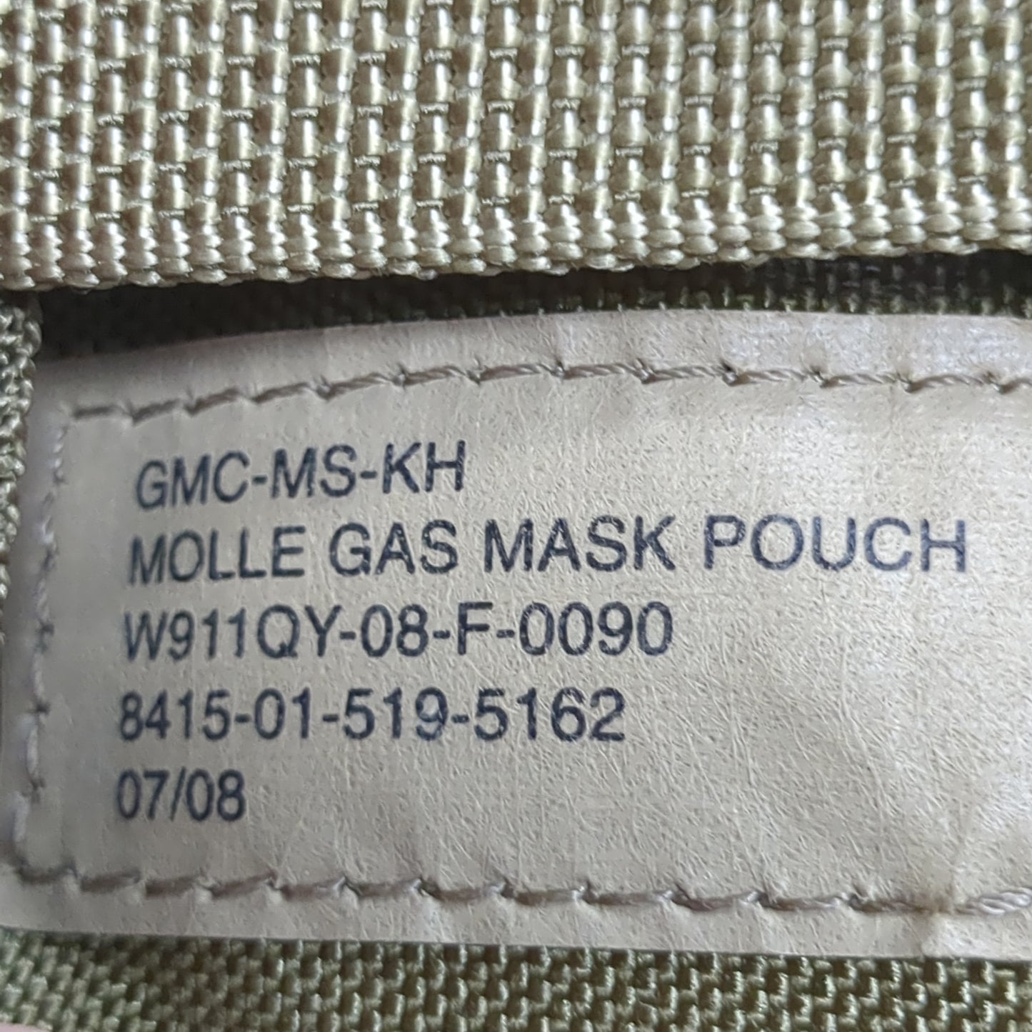 Eagle Industries Coyote Gas Mask Molle Pouch *5162* Excellent Condition (36cr- ca4-SEP74)