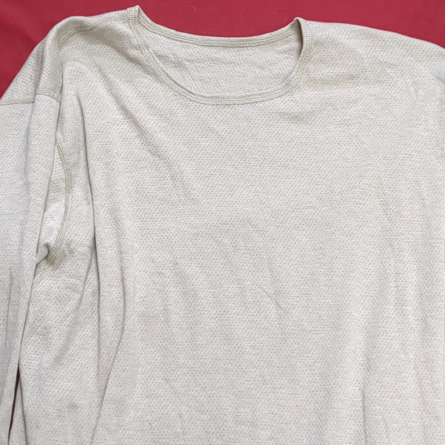 Set of 2 - Peckham Large Short Long Sleeve Sand Undershirts Flame Resistant Base Layer Used (eb08-YLU176)