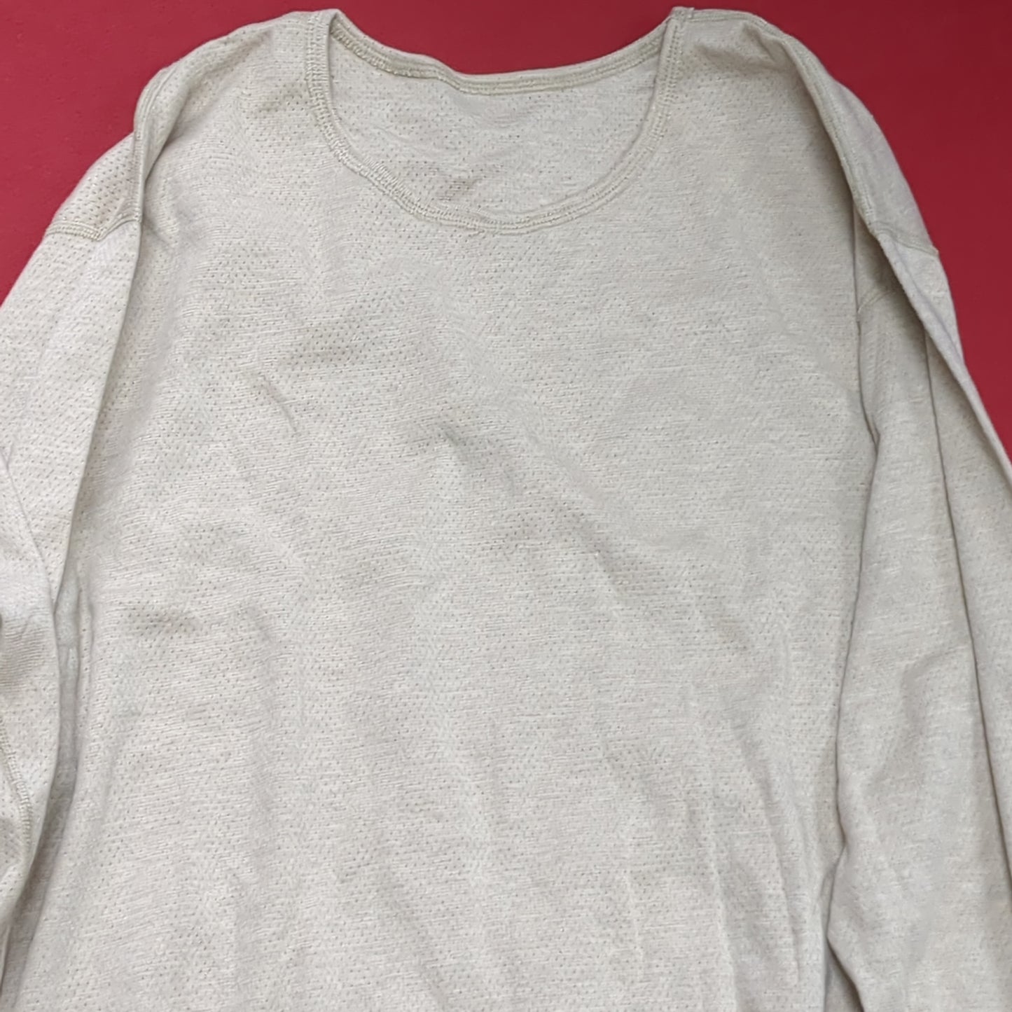 Set of 2 - Peckham Large Short Long Sleeve Sand Undershirts Flame Resistant Base Layer Used (eb08-YLU176)