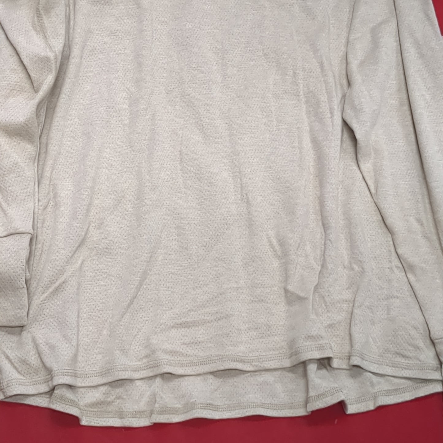Set of 2 - Peckham Large Short Long Sleeve Sand Undershirts Flame Resistant Base Layer Used (eb08-YLU176)