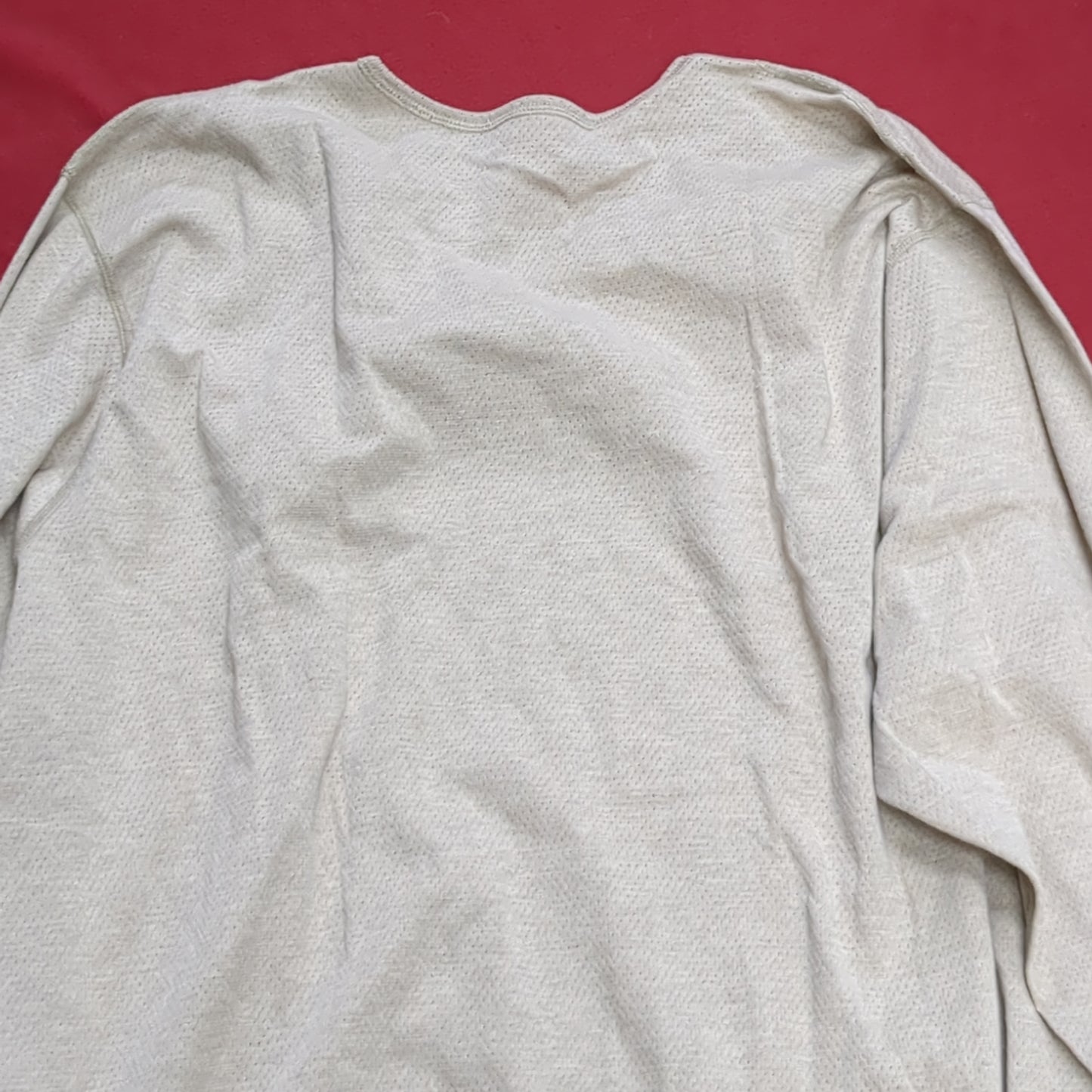 Set of 2 - Peckham Large Short Long Sleeve Sand Undershirts Flame Resistant Base Layer Used (eb08-YLU176)