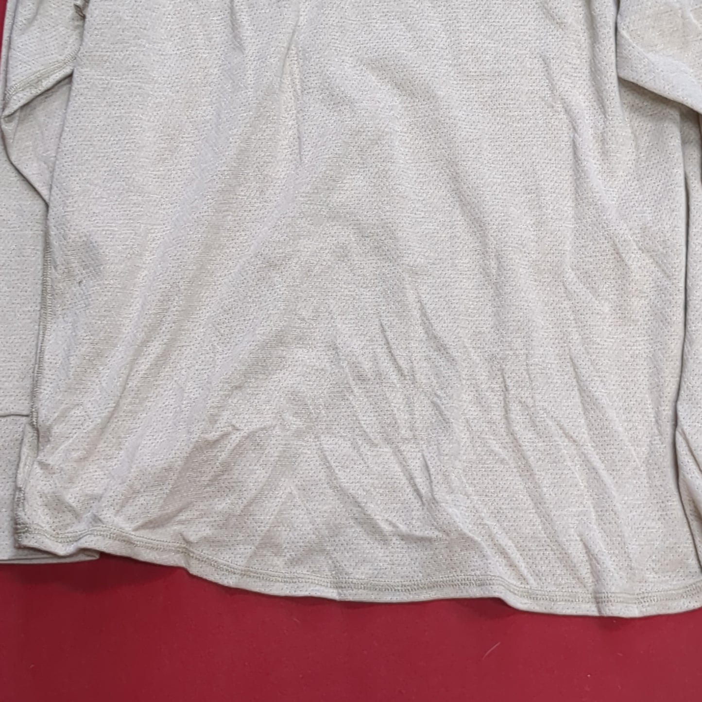 Set of 2 - Peckham Large Short Long Sleeve Sand Undershirts Flame Resistant Base Layer Used (eb08-YLU176)