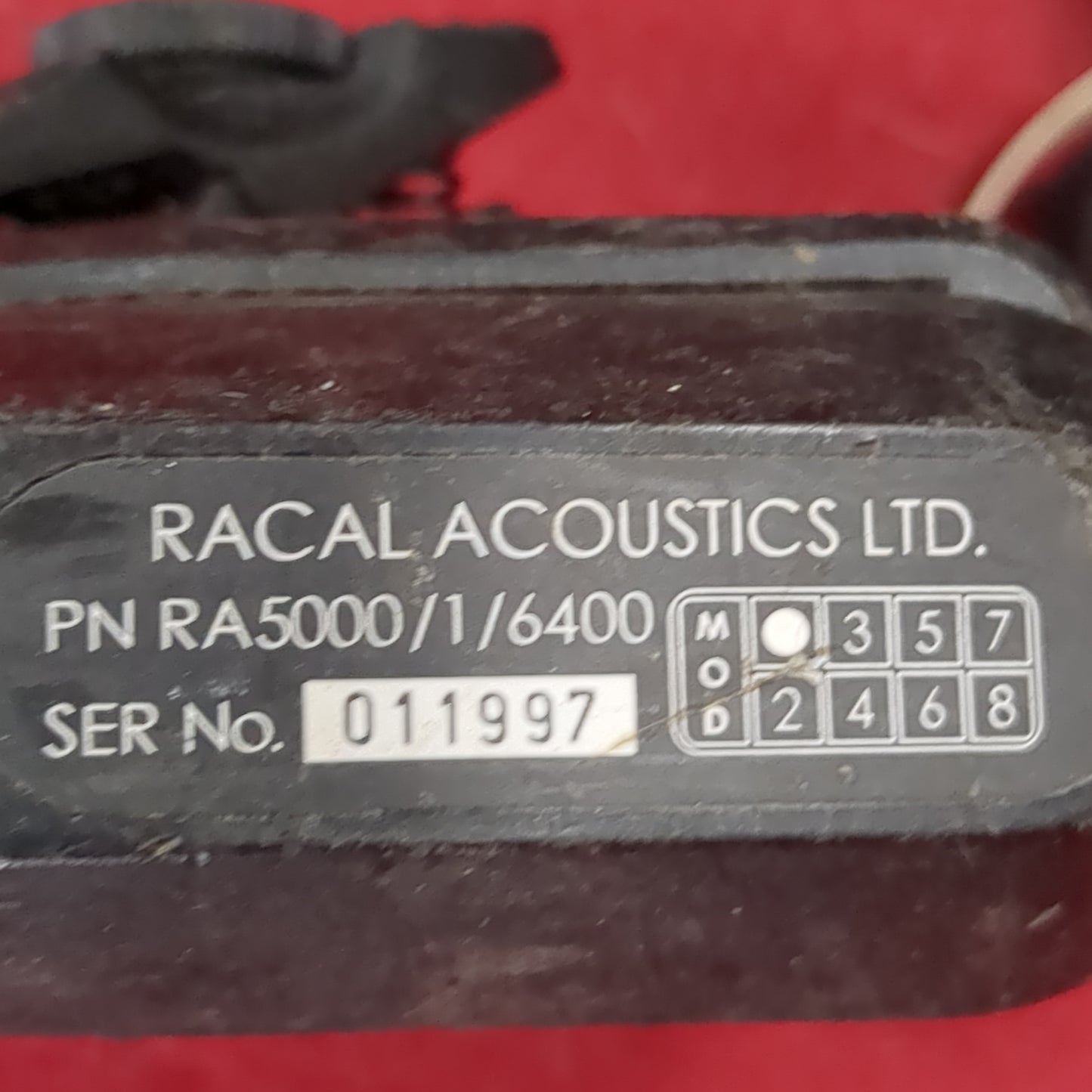 Racal Headset Mic H-387/VRC Intercom Sincgars Radio HMMWV M998 (fc02-MH399)
