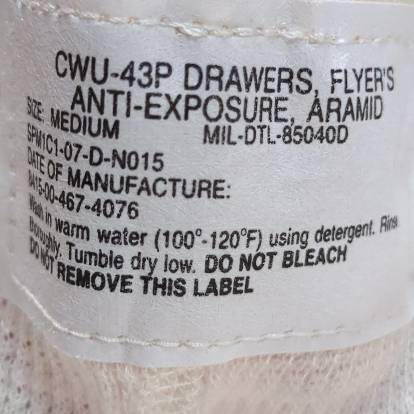 USGI Flyers Aramid Thermal Anti-Exposure Set Medium Top/Bottoms (eb08-SEP129)