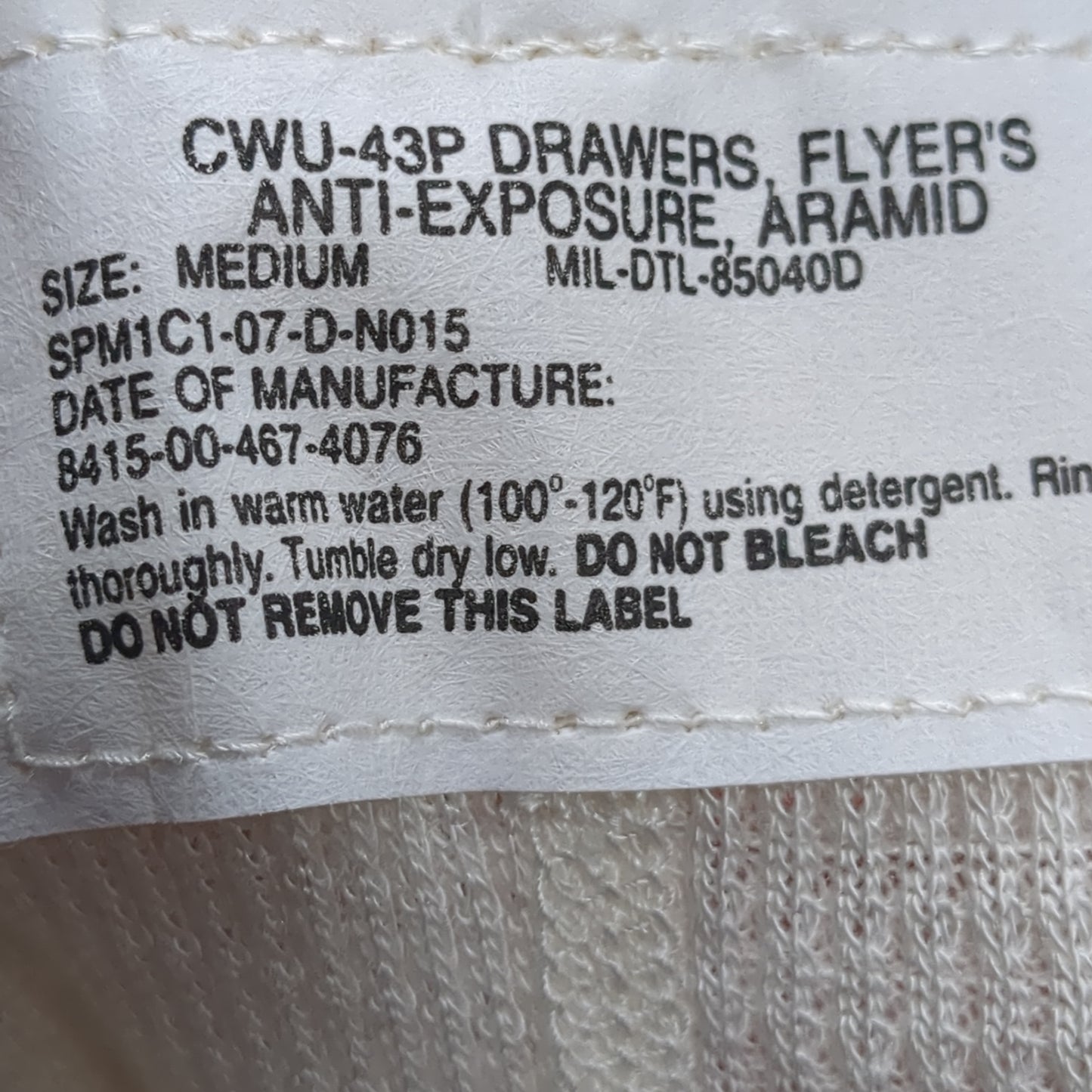 USGI Flyers Aramid Thermal Anti-Exposure Set Medium Top/Bottoms (eb08-SEP130)