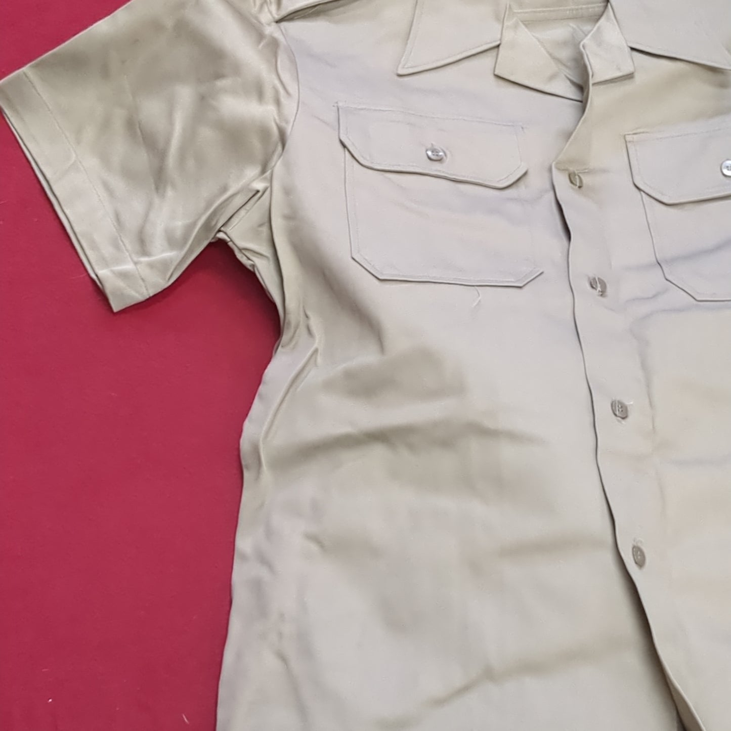 Vintage Men's U.T. 8.2oz Khaki Cotton Shirt Pants Excellent Condition (20g un-21)