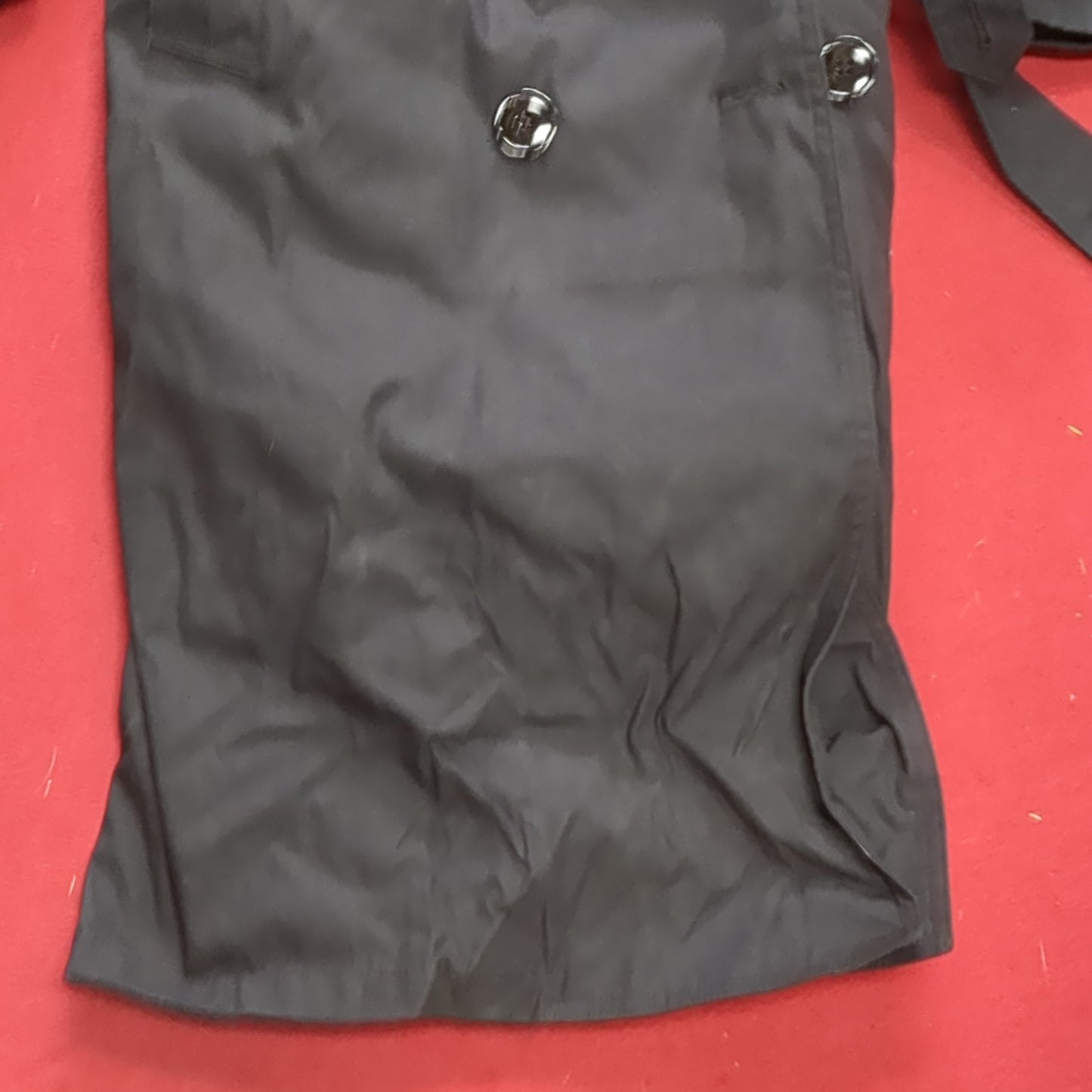 NWT US Army Army Female 12 Short All-Weather Black Overcoat ASU Black Excellent Condition (BA07-6)