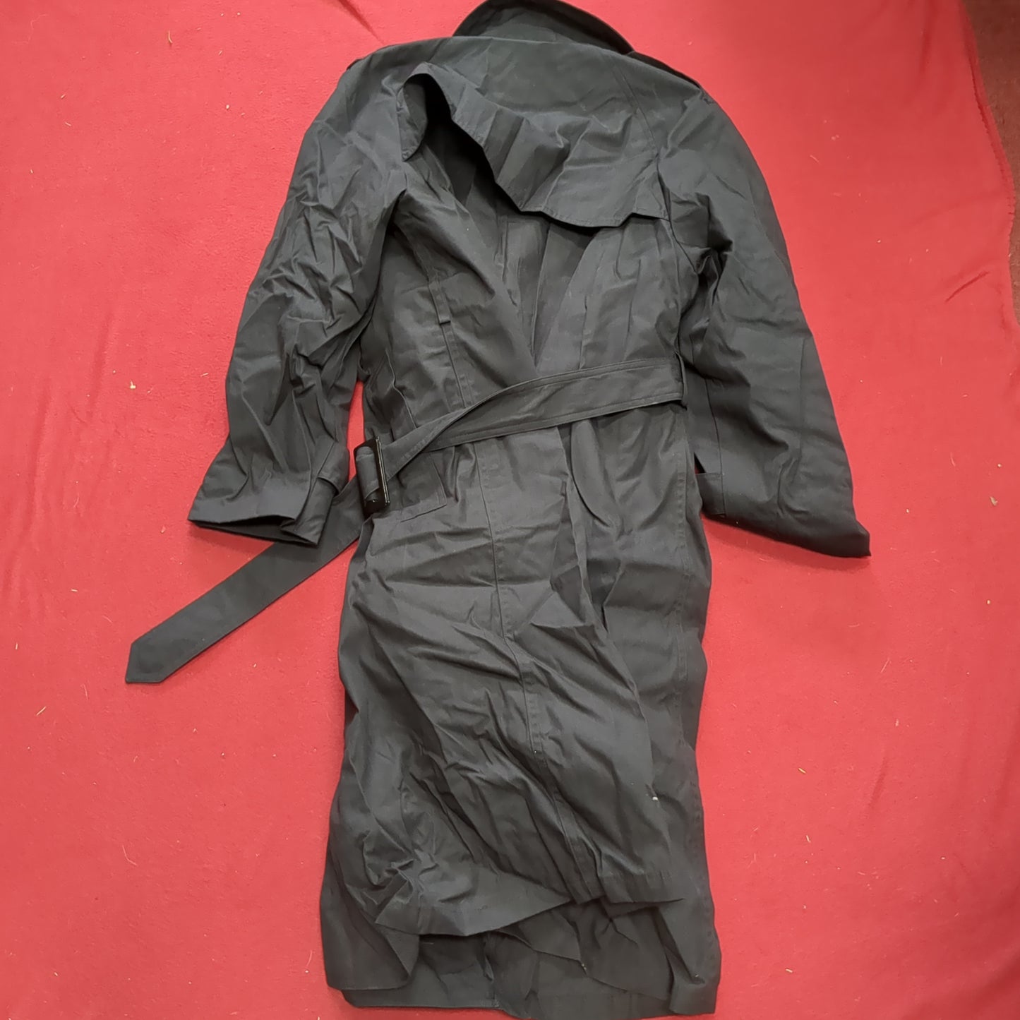 NWT US Army Army Female 12 Short All-Weather Black Overcoat ASU Black Excellent Condition (BA07-6)
