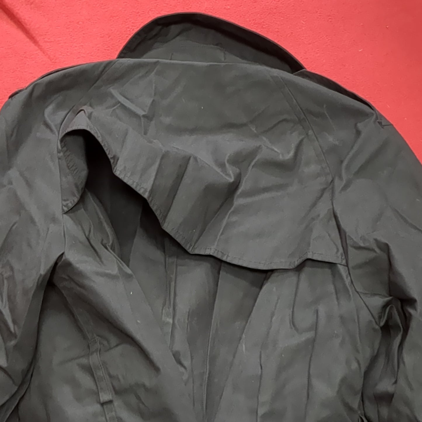 NWT US Army Army Female 12 Short All-Weather Black Overcoat ASU Black Excellent Condition (BA07-6)