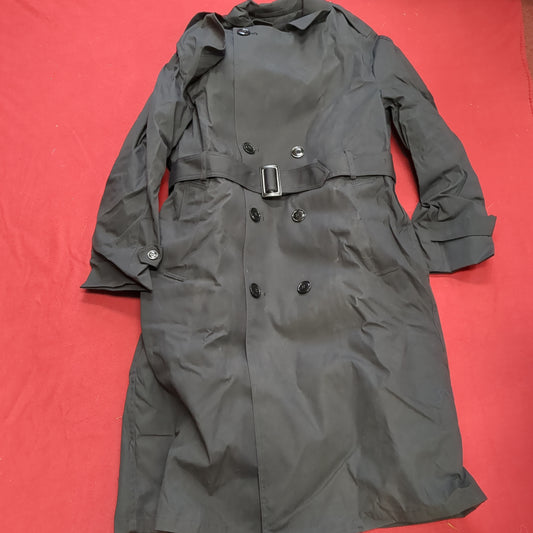 US Army Army Male 40 Regular All-Weather Black Overcoat ASU Black (BA07-16)