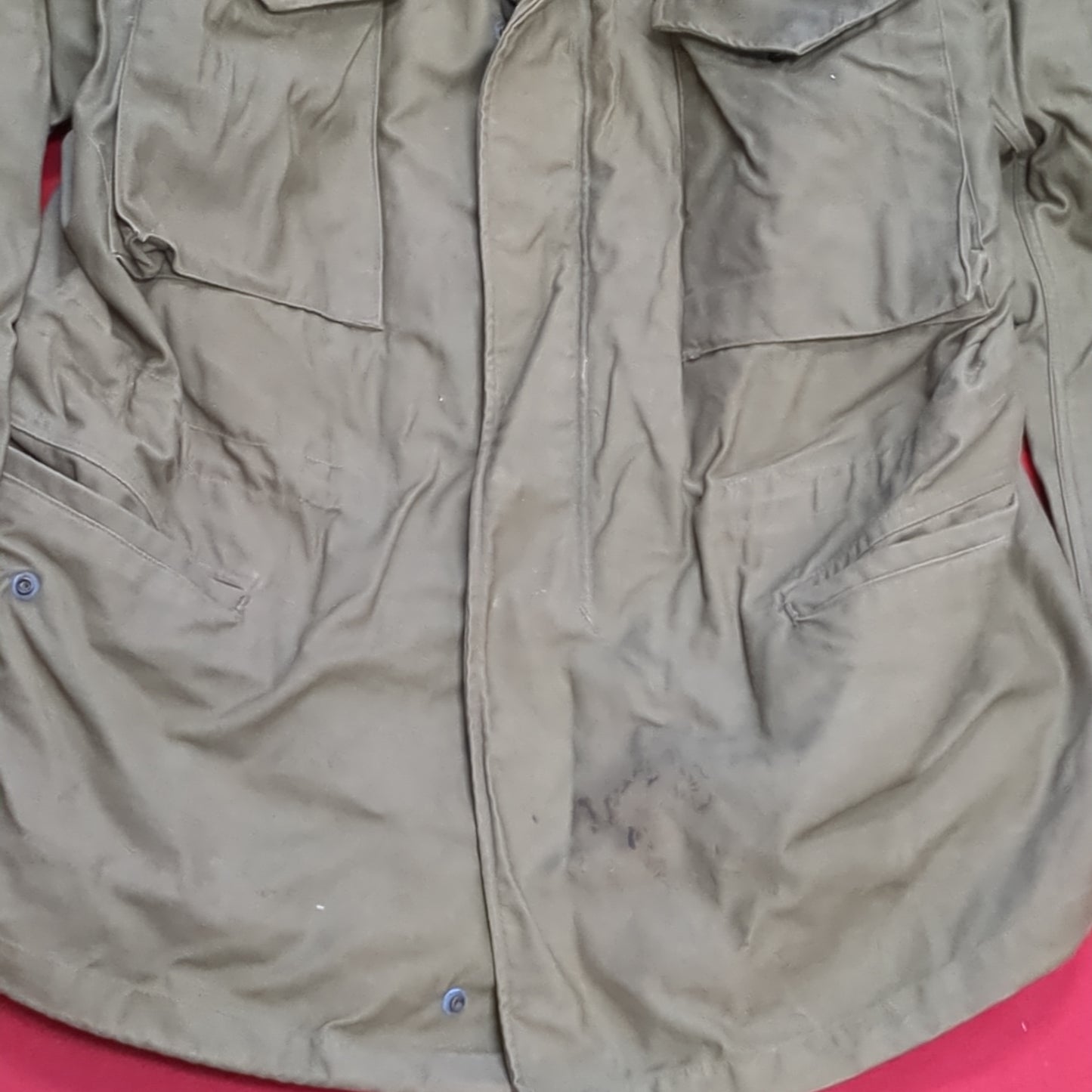 Vietnam Era '72 US Army Medium Regular Man's Field Coat Excellent Condition (aa15-14)