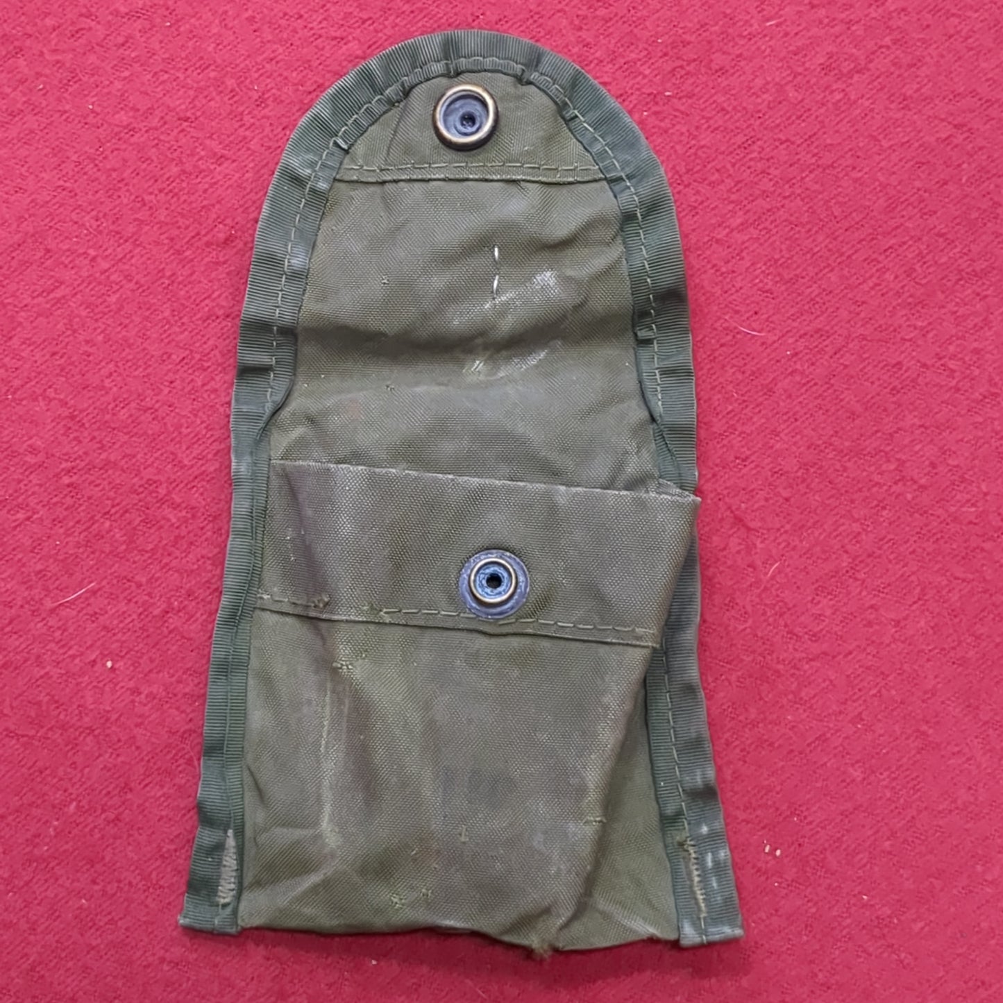 US Army First Aid Compass Pouch OD Olive Drab Used (03g 06cc- ca9-MH145)