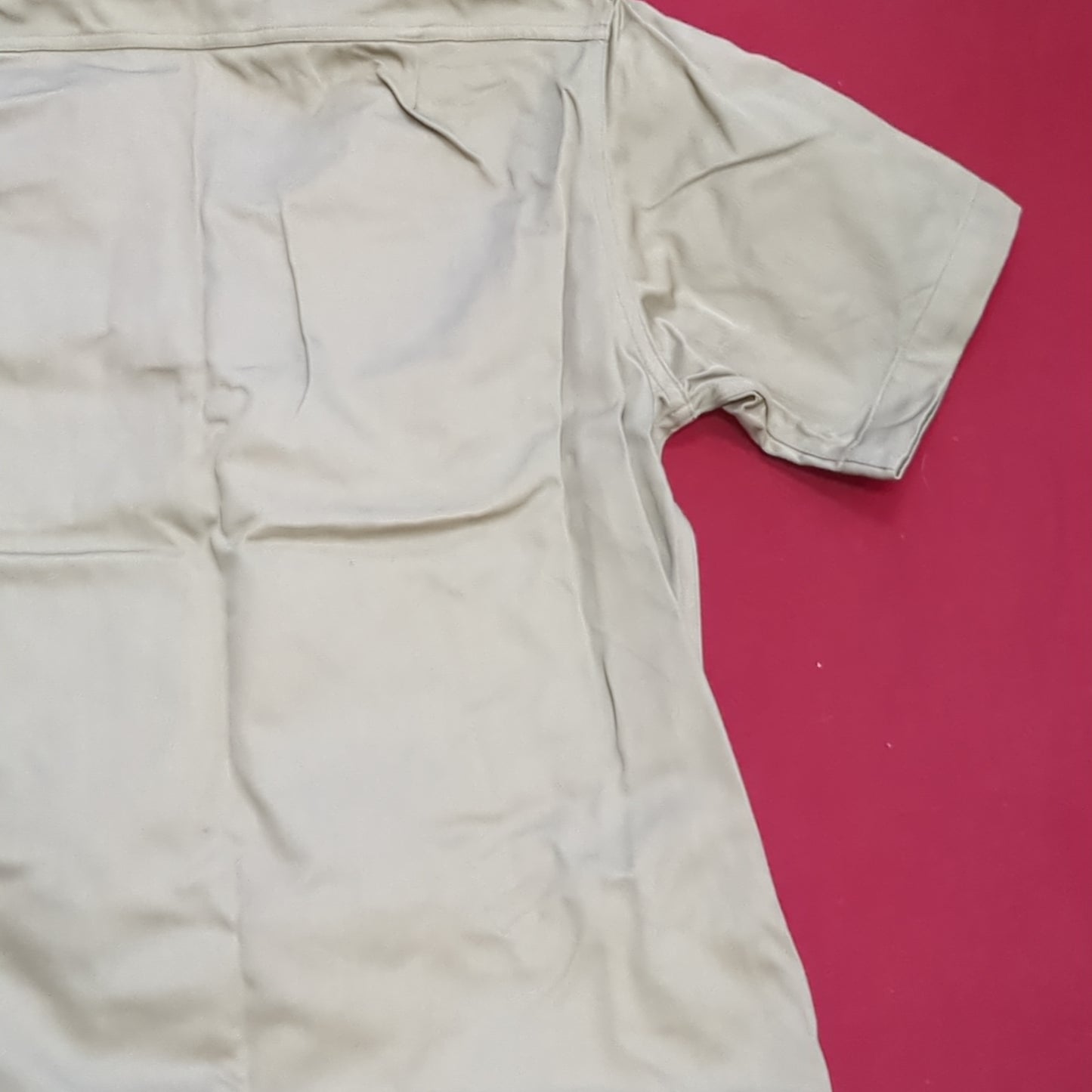 Vietnam Era US Army Men's Small U.T. 4.2oz Tan Short-Sleeve Shirt Used (04g 25g-20)