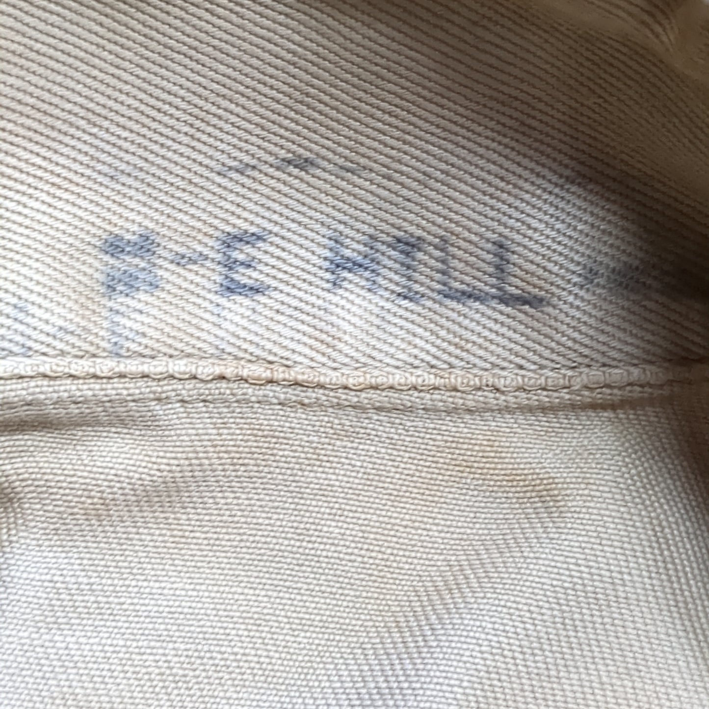 Vintage Vietnam US Army Medium Men's Uniform Tan 445 Short-Sleeve Shirt Good Condition (aa15-8)