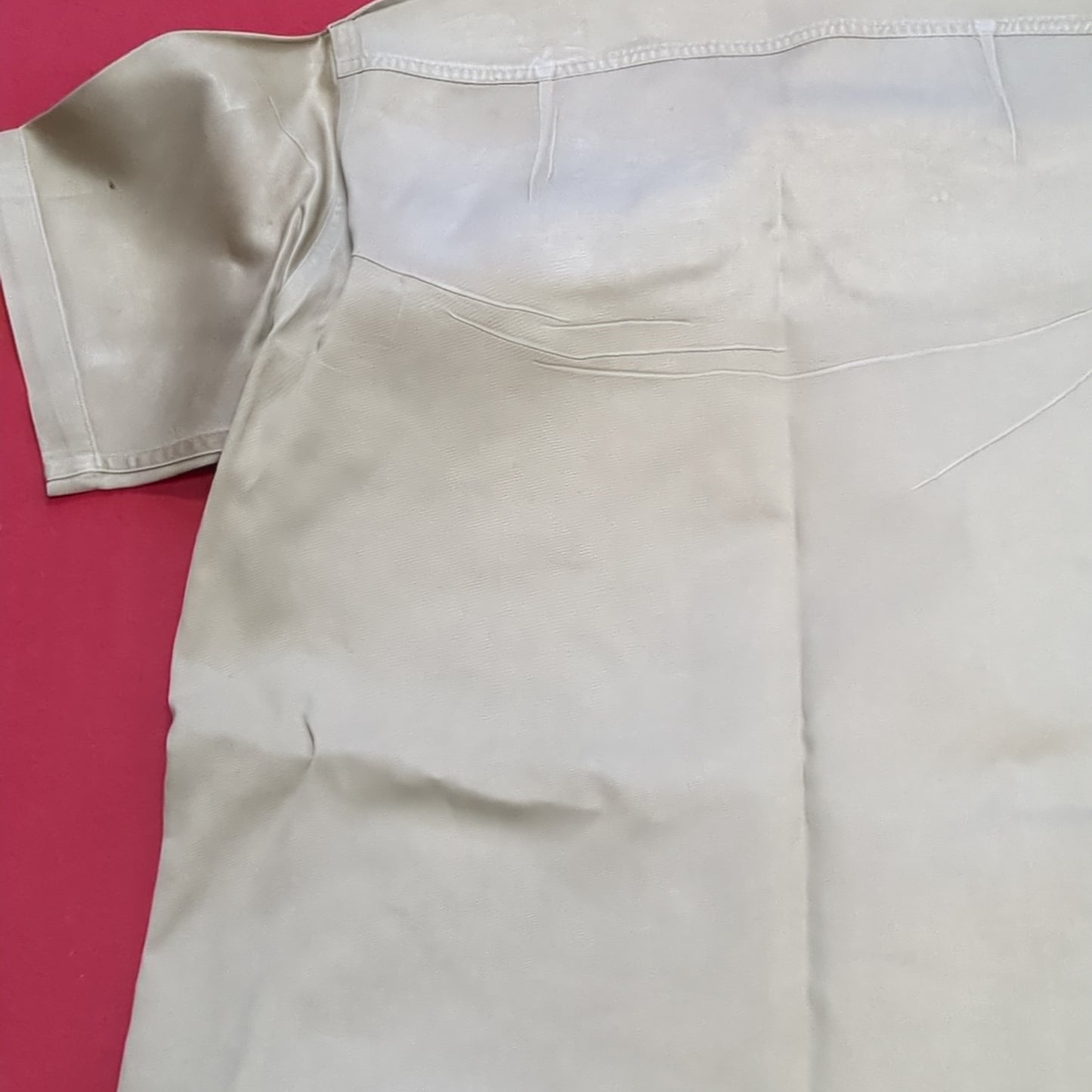 Vietnam Era US Army Men's Medium Tan 8.2 oz Short-Sleeve Shirt Good Condition (04g 25g-13)