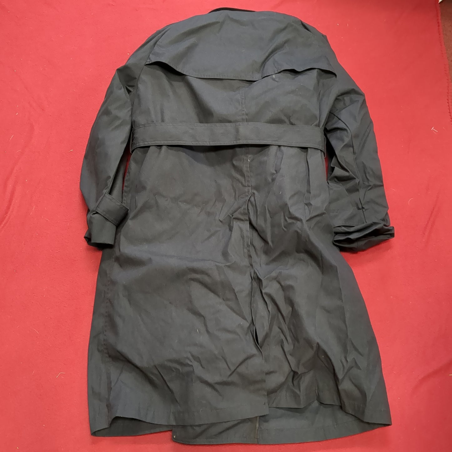 NOS US Army 36XS Black All-Weather Overcoat Dress Uniform (BA07-11)