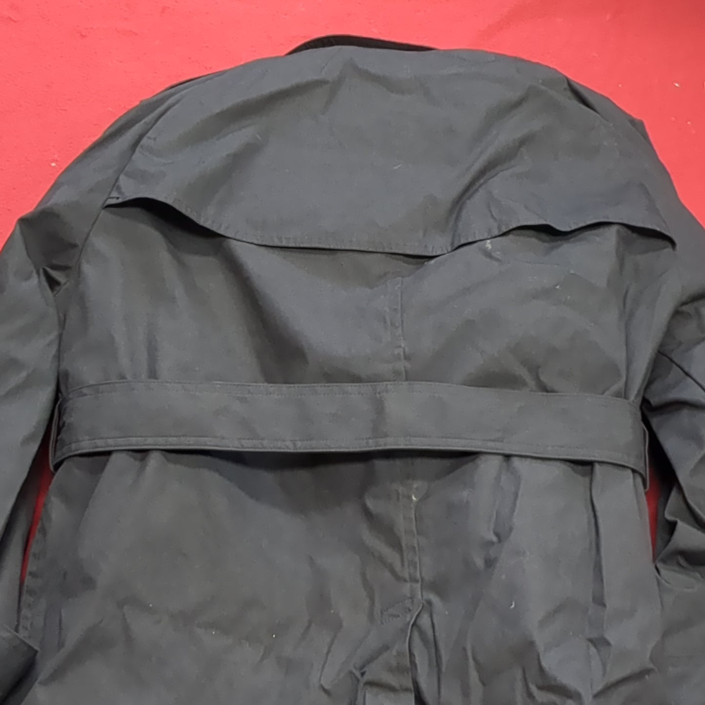 NOS US Army 36XS Black All-Weather Overcoat Dress Uniform (BA07-11)