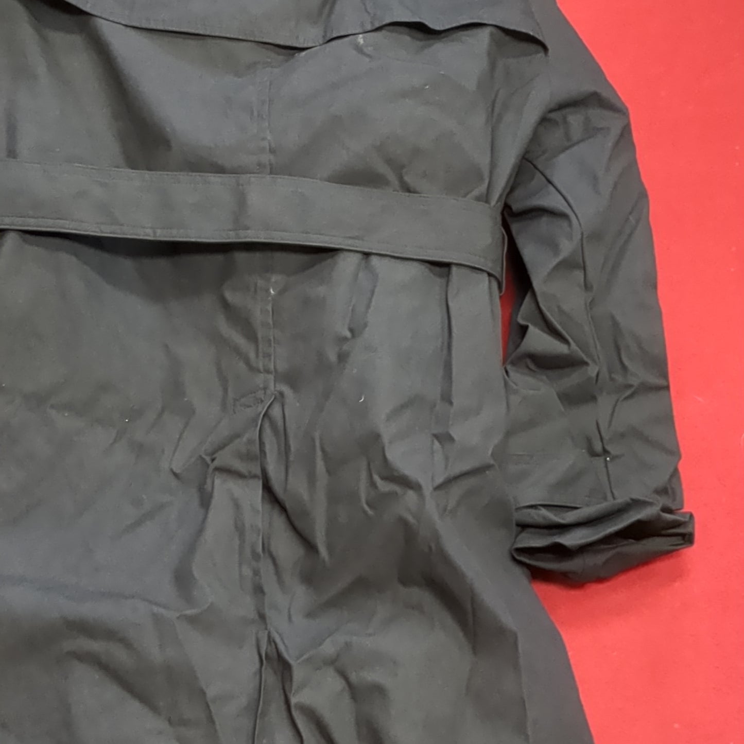 NOS US Army 36XS Black All-Weather Overcoat Dress Uniform (BA07-11)