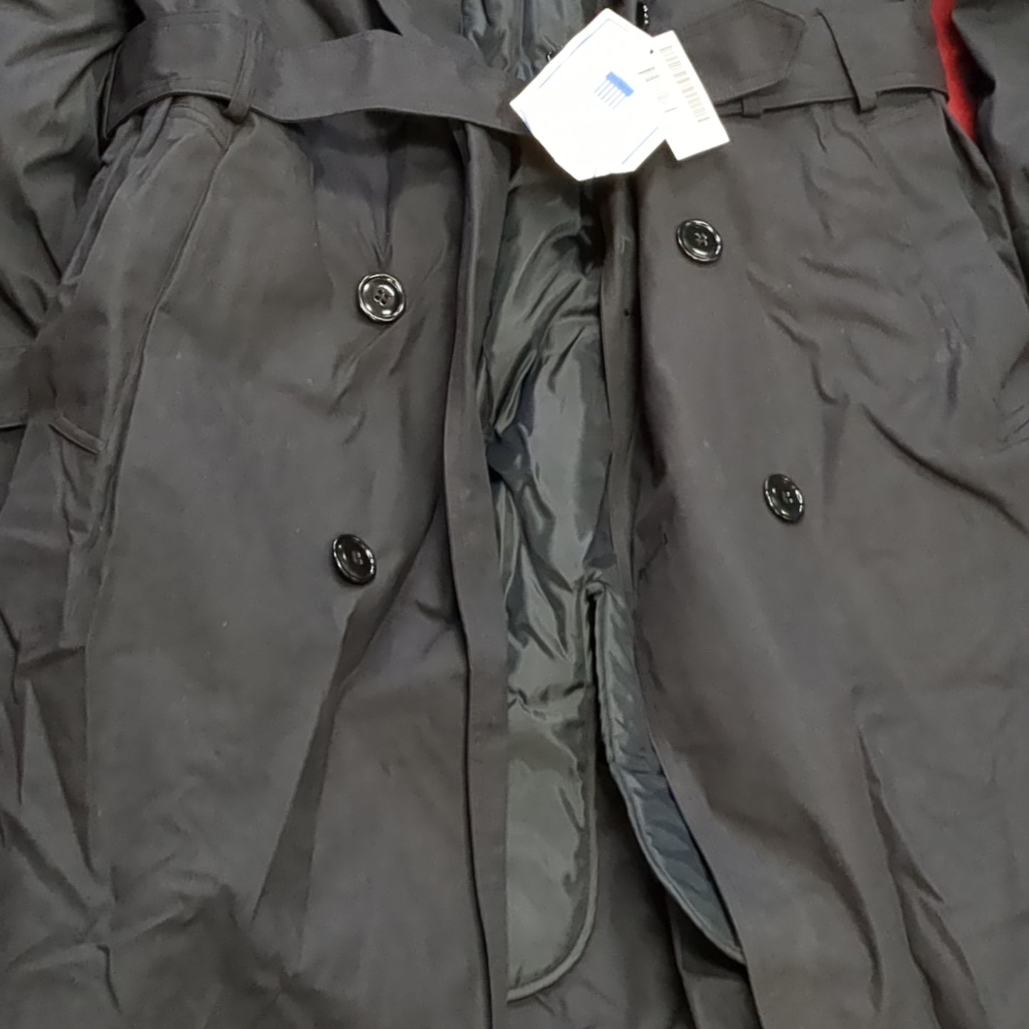 NWT US Army 40 Regular Black All-Weather Overcoat Dress Uniform (BA07-3)