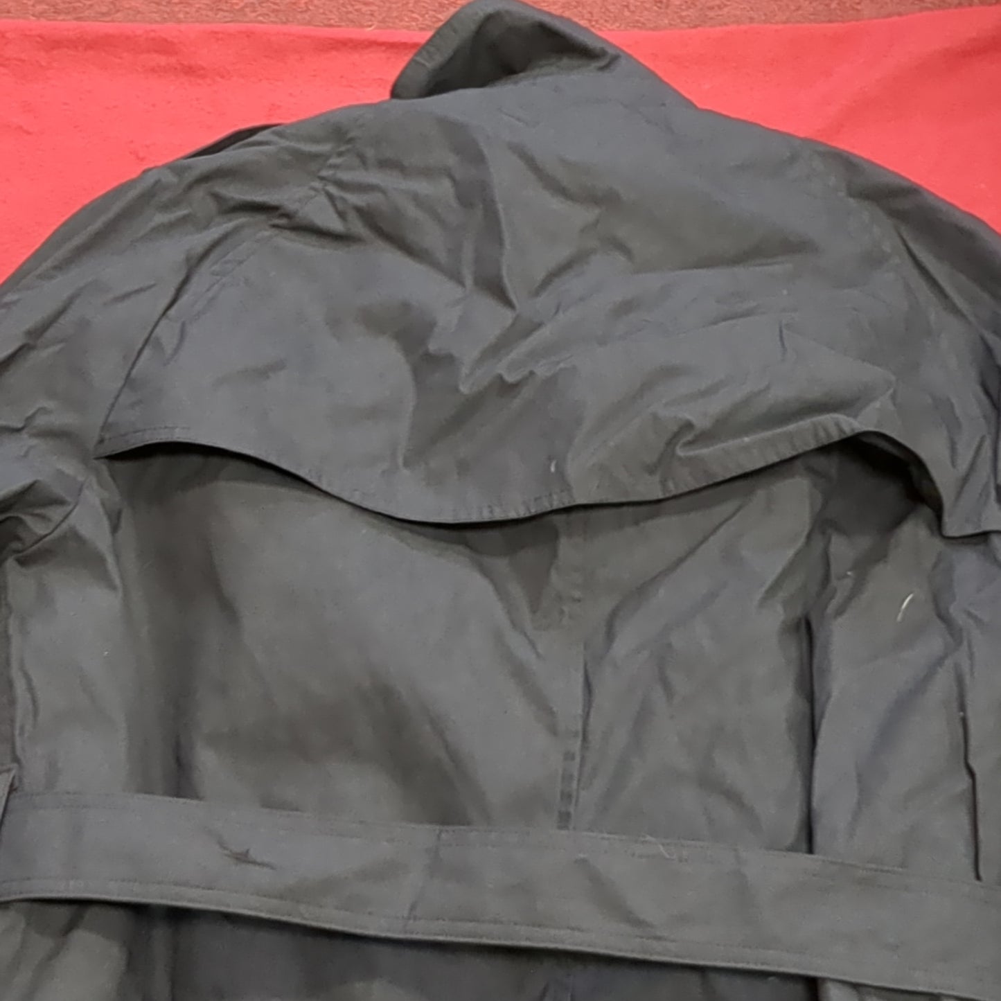NWT US Army 40 Regular Black All-Weather Overcoat Dress Uniform (BA07-3)