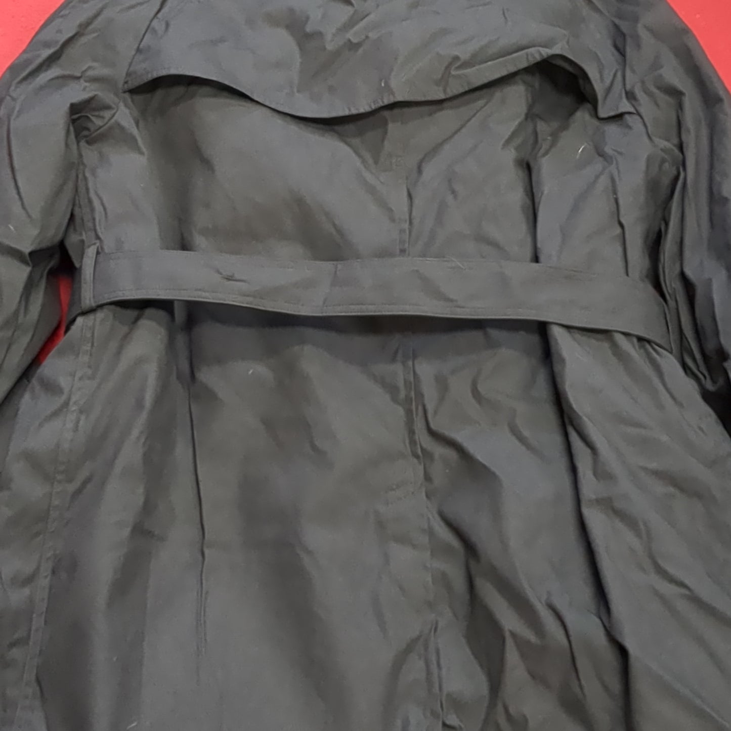 NWT US Army 40 Regular Black All-Weather Overcoat Dress Uniform (BA07-3)