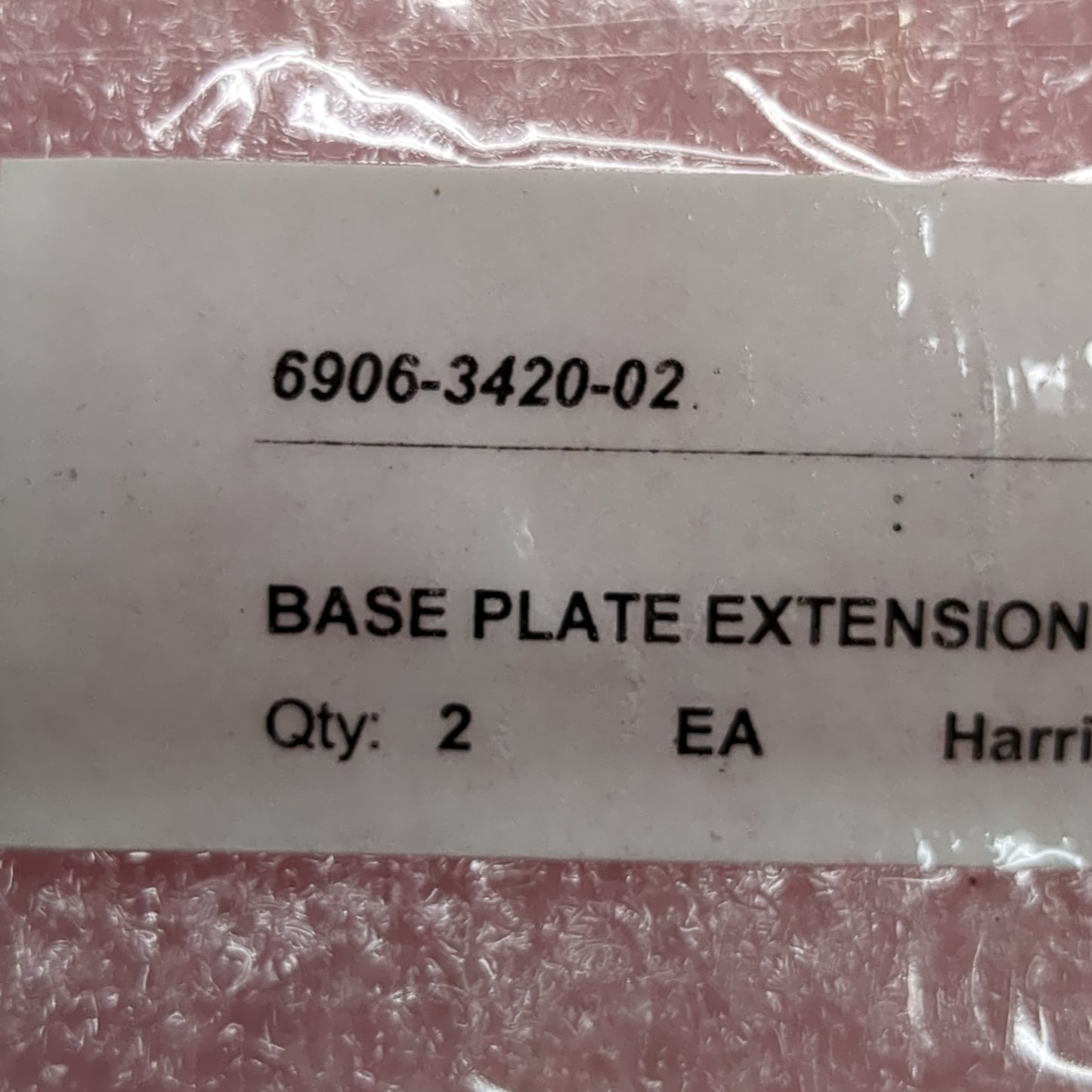 NOS Harris RFCD Base Plate Extension 10484-3616-01 6906-3420-02 (fc03-20)