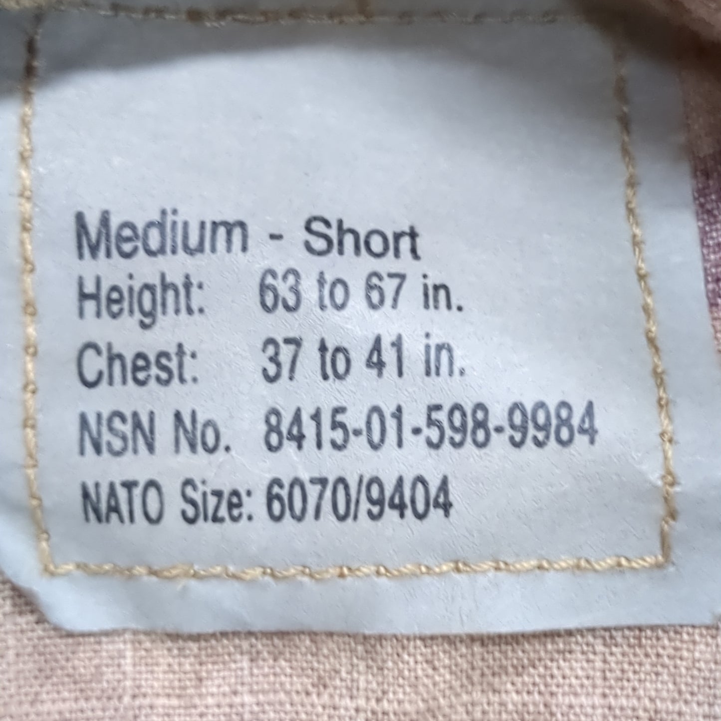 NOS MEDIUM SHORT Deployment Frac OCP Uniform Top (CA13-25APR12)