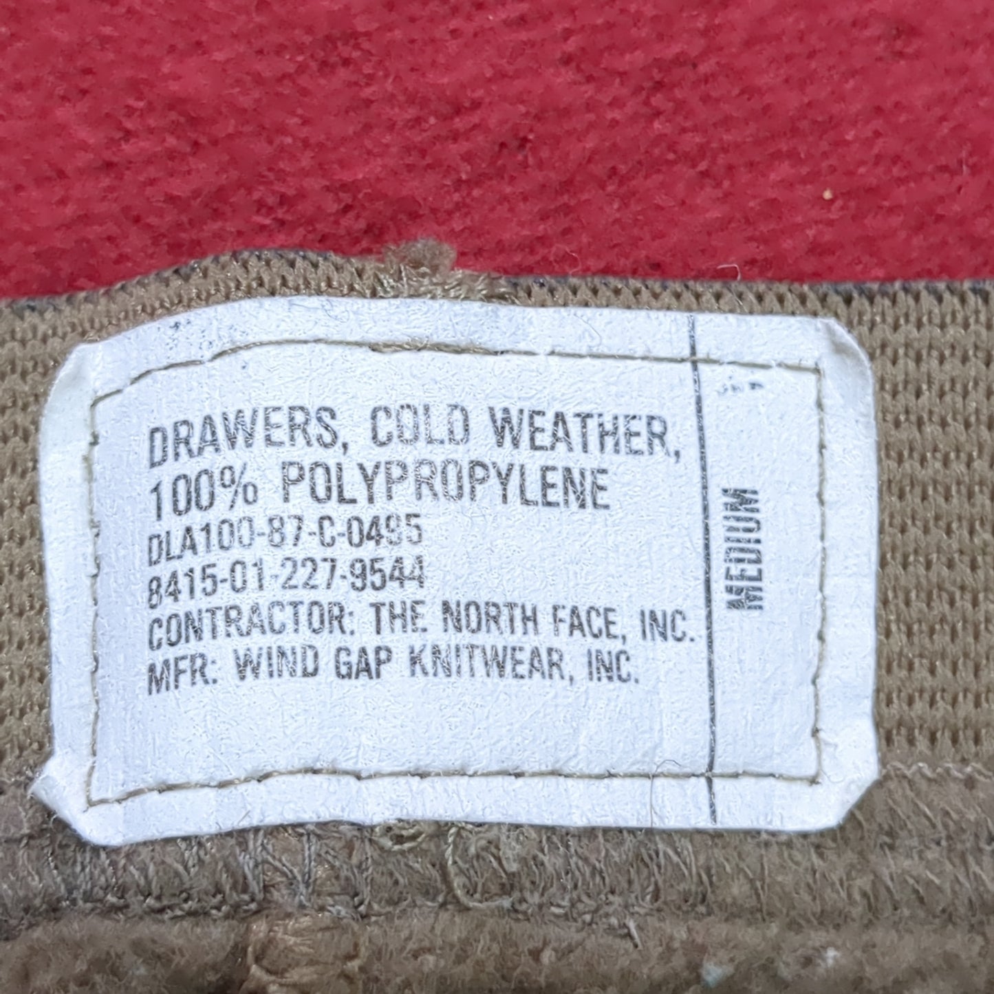 1980s/90s US Army MEDIUM Cold Weather Pants Brown Excellent Condition (22g waf3- fa03-3)
