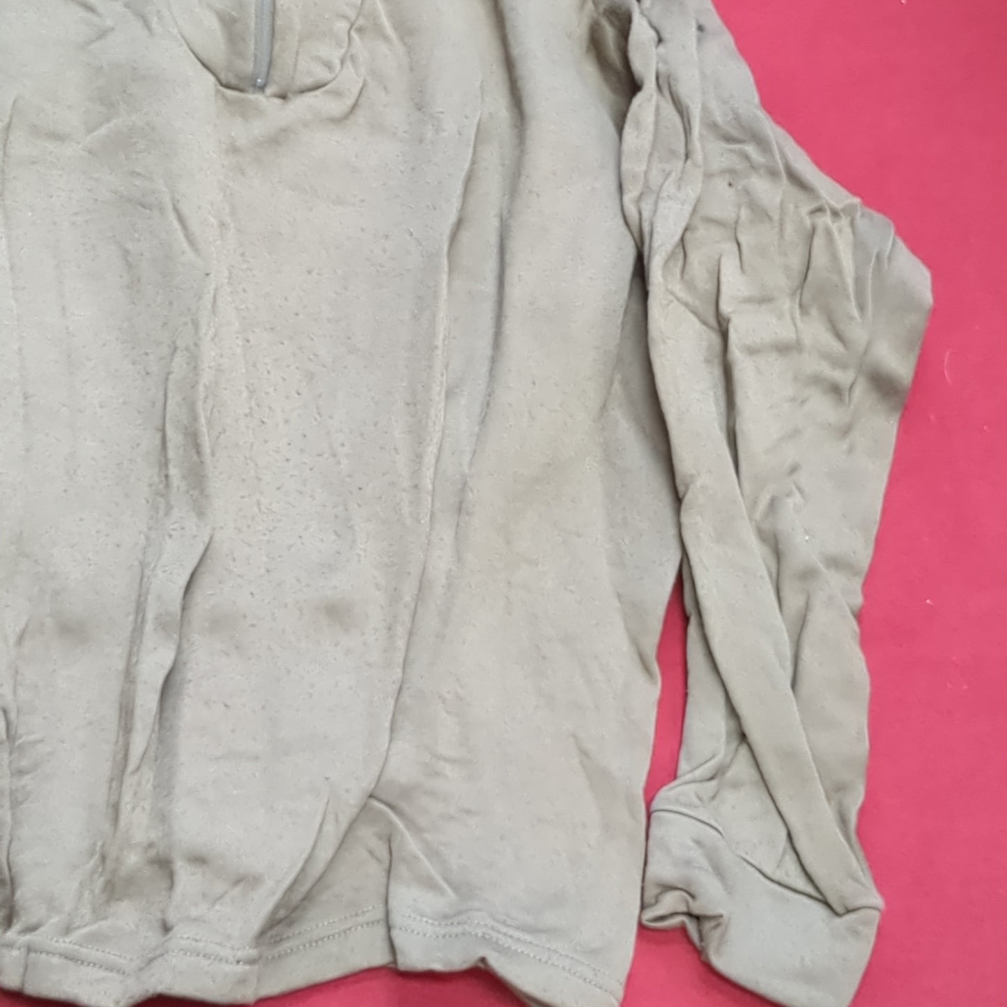 US Army Medium '90s Brown Cold Weather Poly-Pro Top Used (21g waf3- fa03-g529)