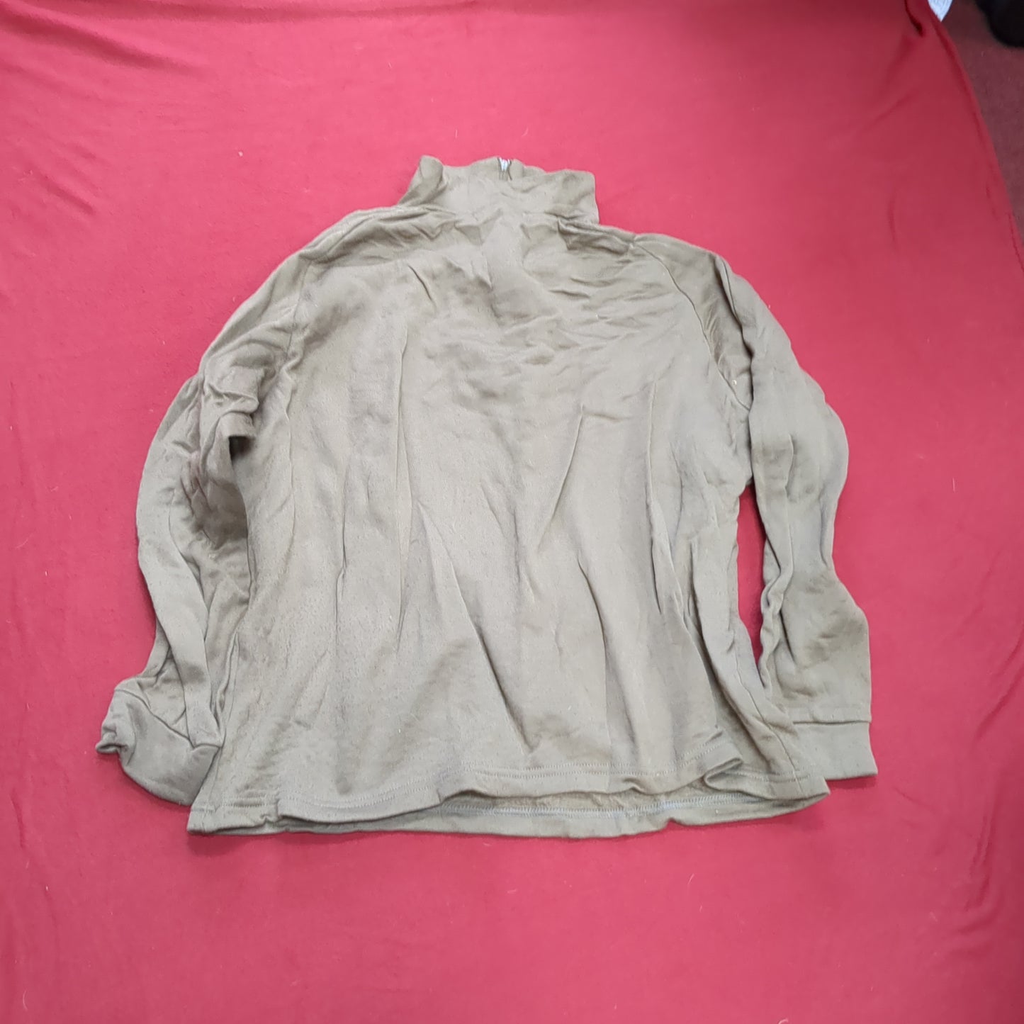 US Army Medium '90s Brown Cold Weather Poly-Pro Top Used (21g waf3- fa03-g529)