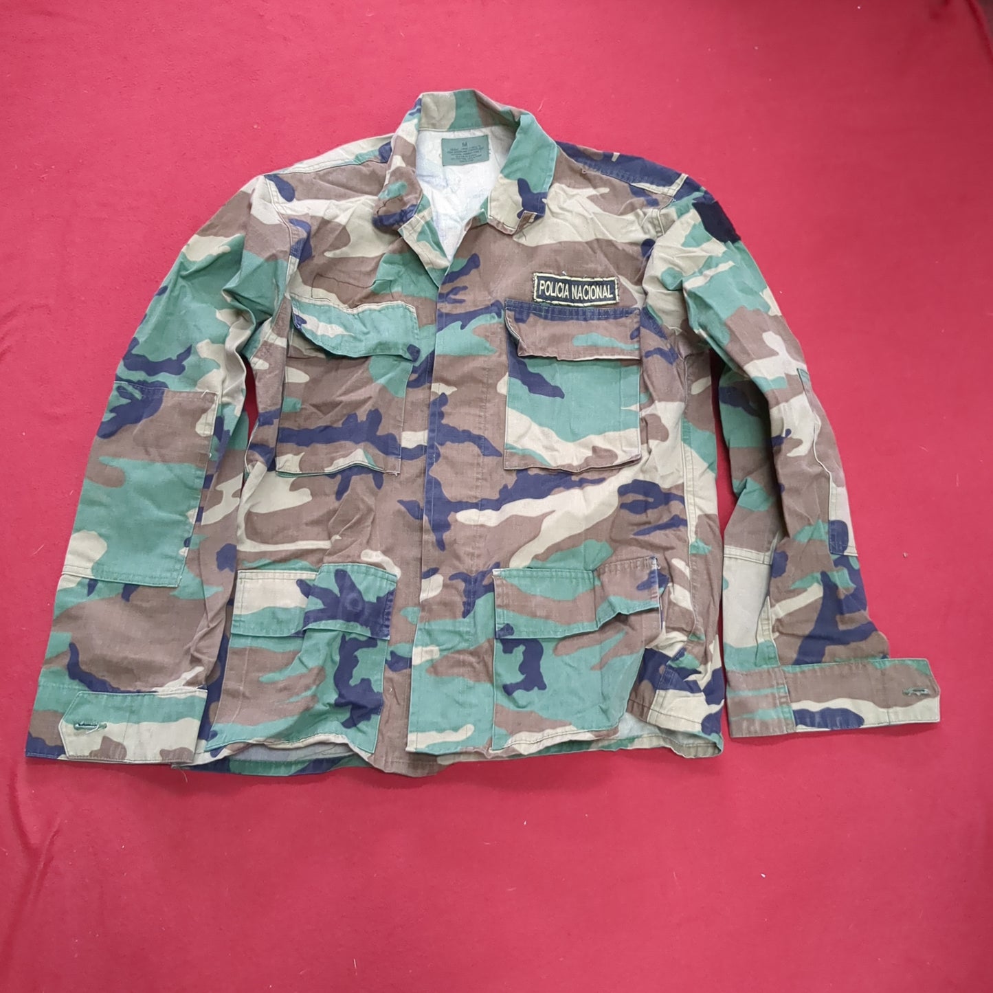 BDU Woodland Medium Type 1 Combat Camouflage Coat Used (24g-BDU2-FA13-47)