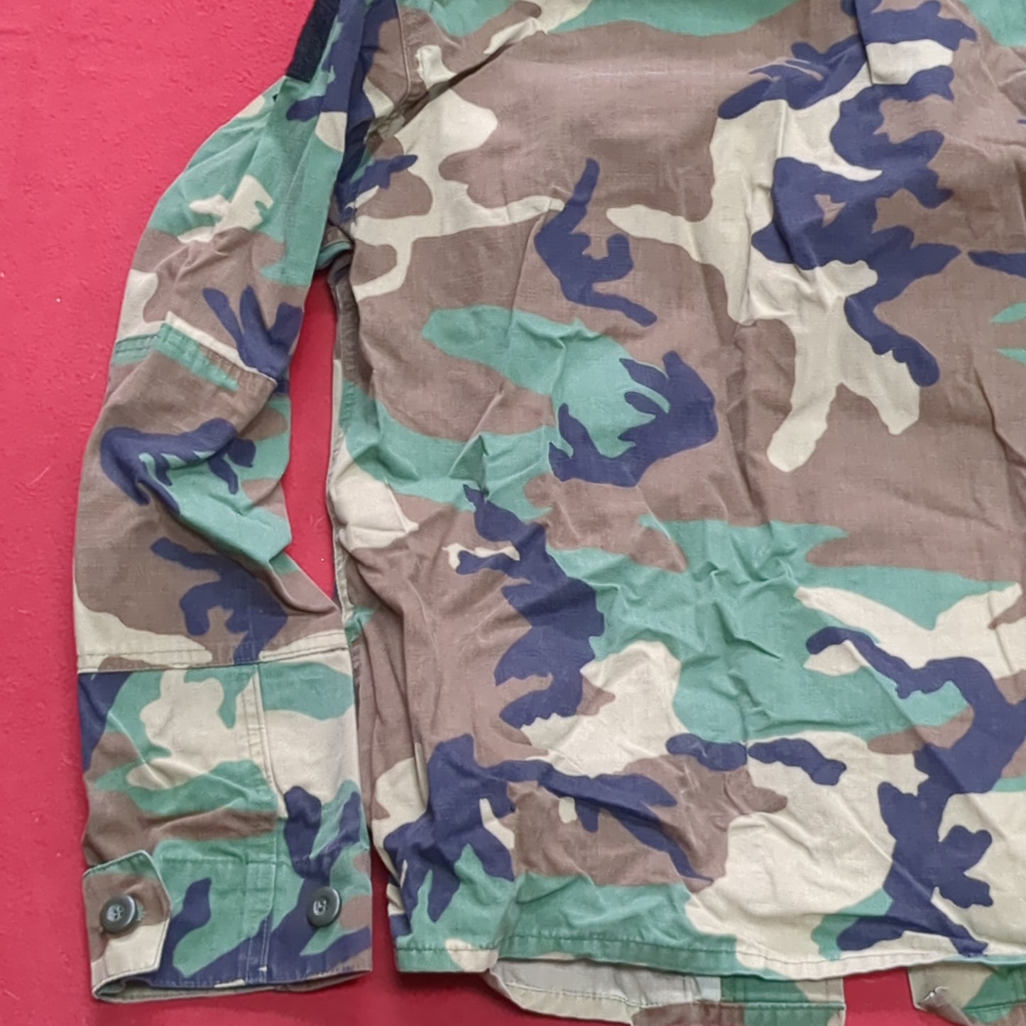 BDU Woodland Medium Type 1 Combat Camouflage Coat Used (24g-BDU2-FA13-47)