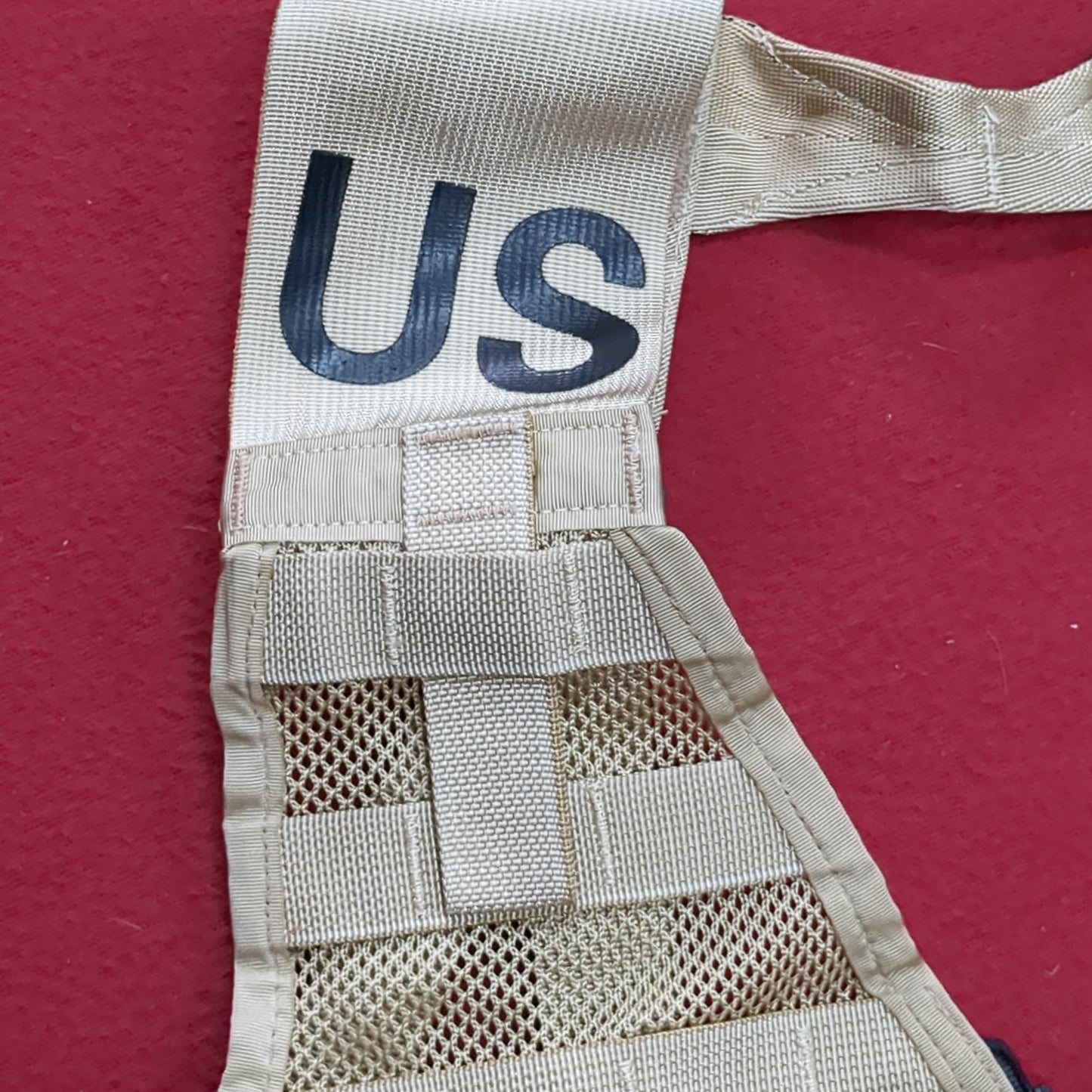 US Army Desert Camouflage FLC Fighting Load Carrier DCU Good Condition (EB16-53)