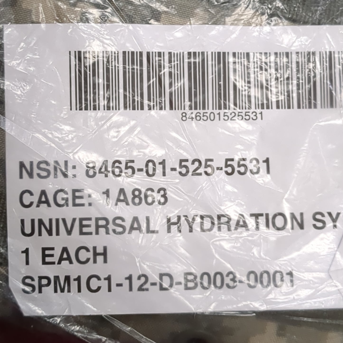 NOS Universal Hydration 3L 100oz Hydration System ACU/UCP (08o- db01-SEP140)