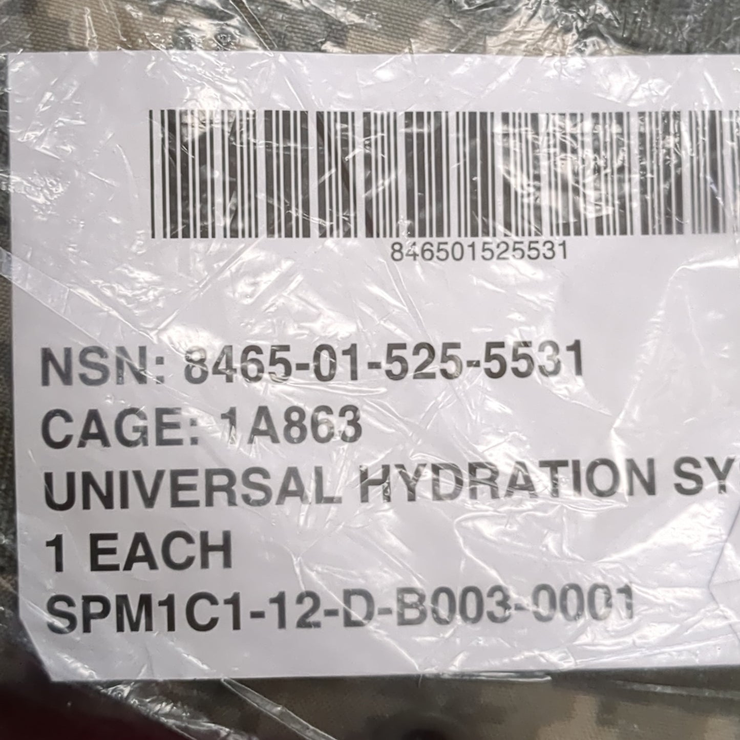 NOS Universal Hydration 3L 100oz Hydration System ACU/UCP (db01-FEB101)