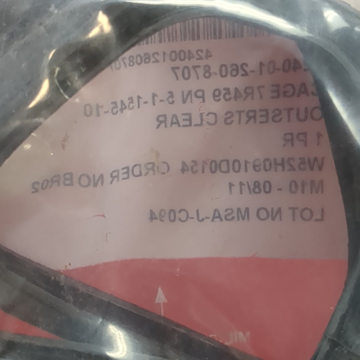 NOS US Army M-10 Outserts Clear Lens (CBRN ac01-APR236)