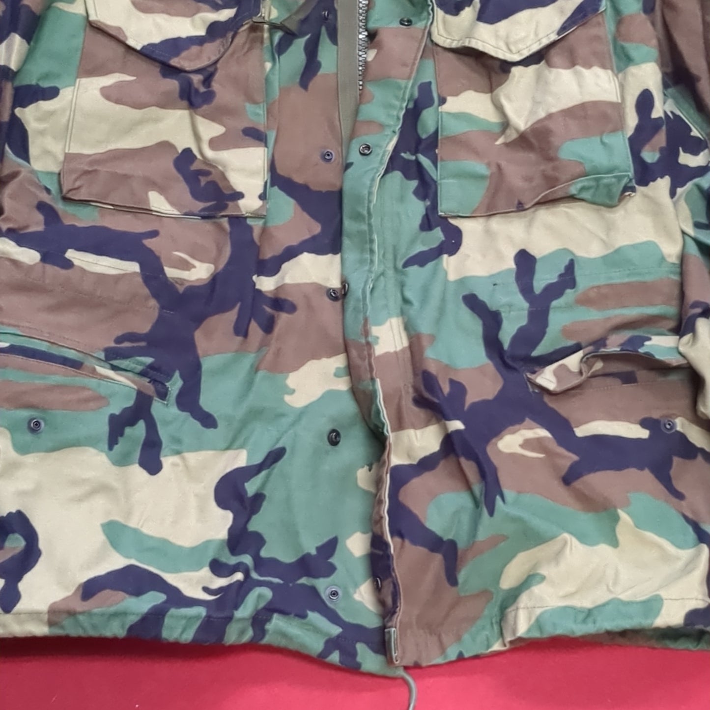 US Army Medium/Regular BDU Woodland Man's Cold Weather Field Jacket (fa14-SEP165)