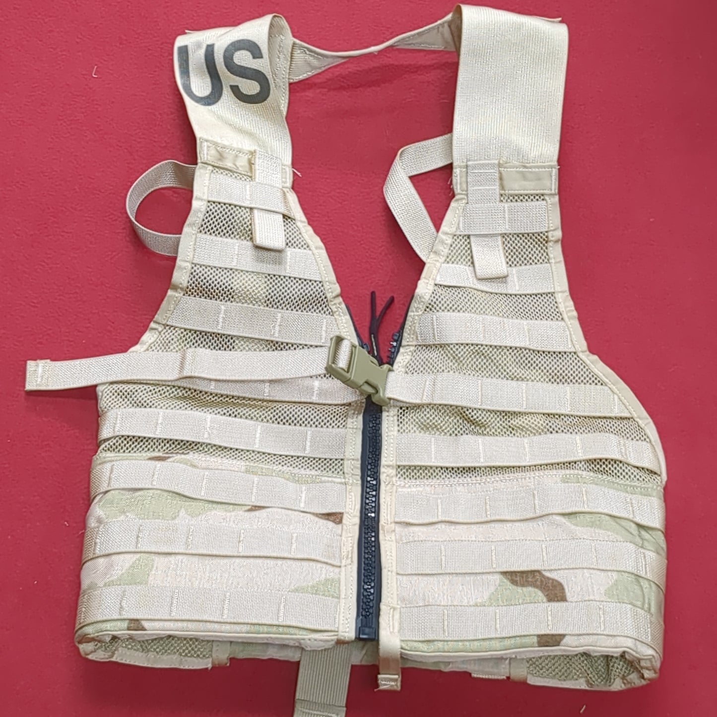 US Army Desert Camouflage FLC Fighting Load Carrier DCU Excellent Condition (EB16-OCT59)